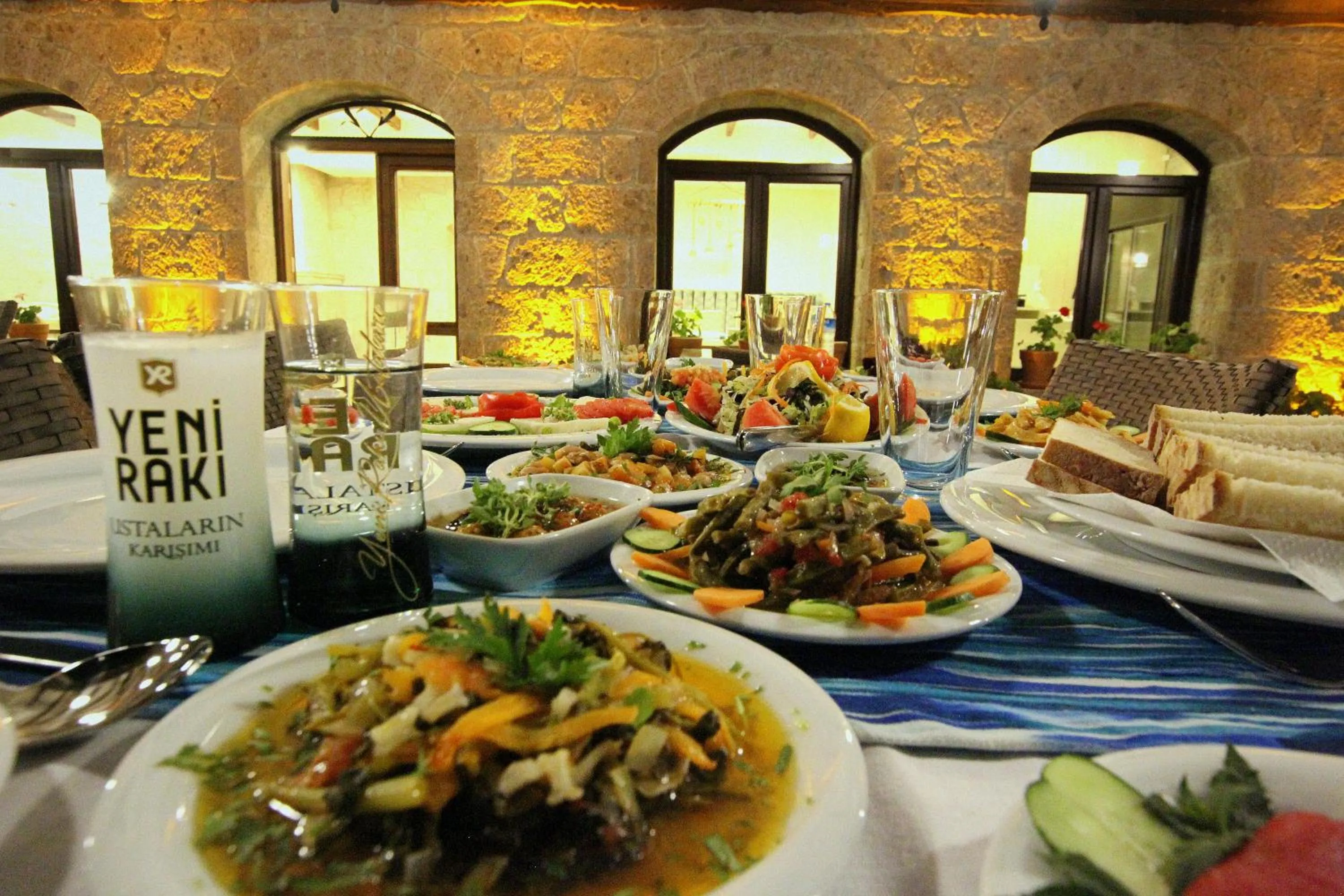 Food close-up in Assos Sunaba Kasri Hotel