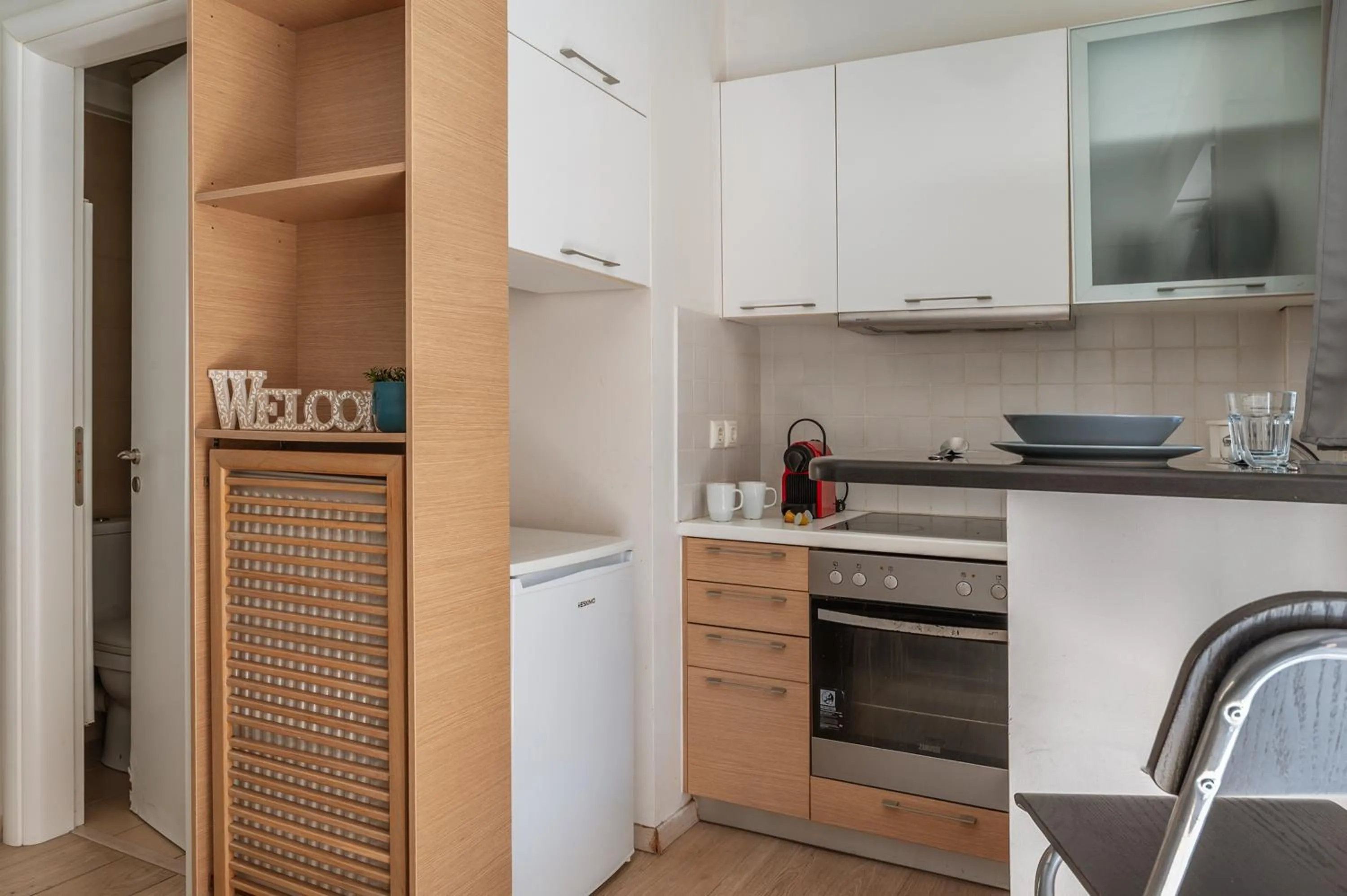 Kitchen or kitchenette in Elvita Apartments
