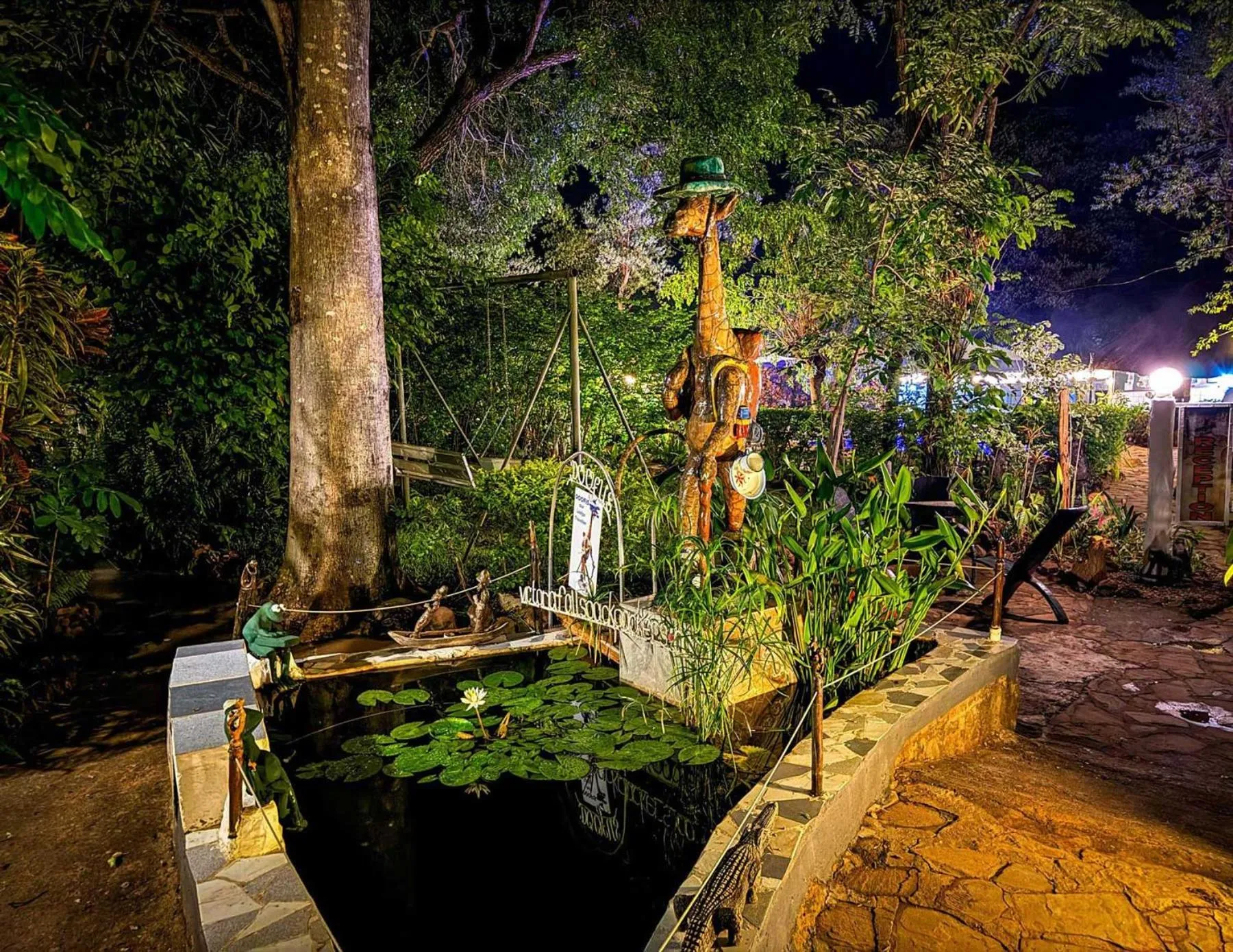 Garden in Victoria Falls Backpackers Lodge