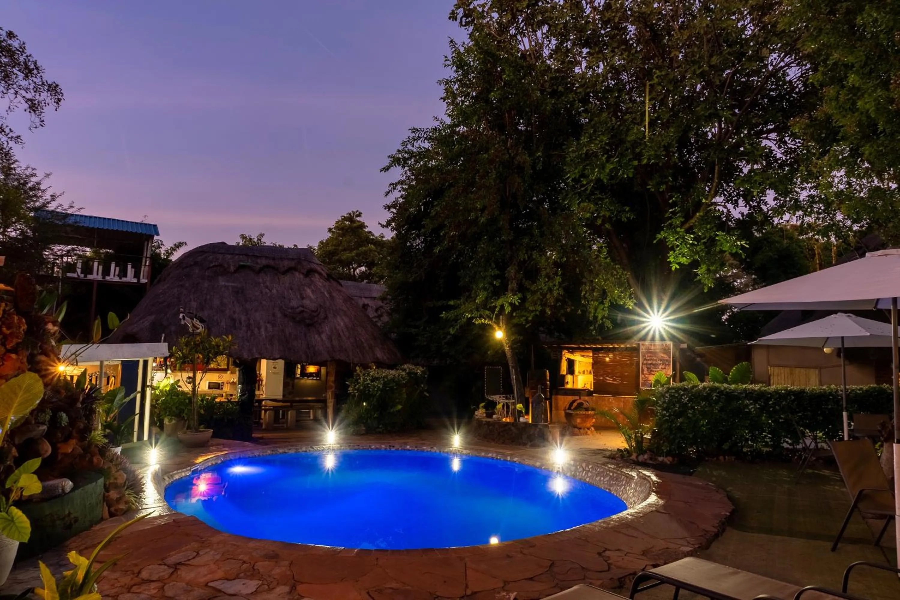 Swimming pool in Victoria Falls Backpackers Lodge