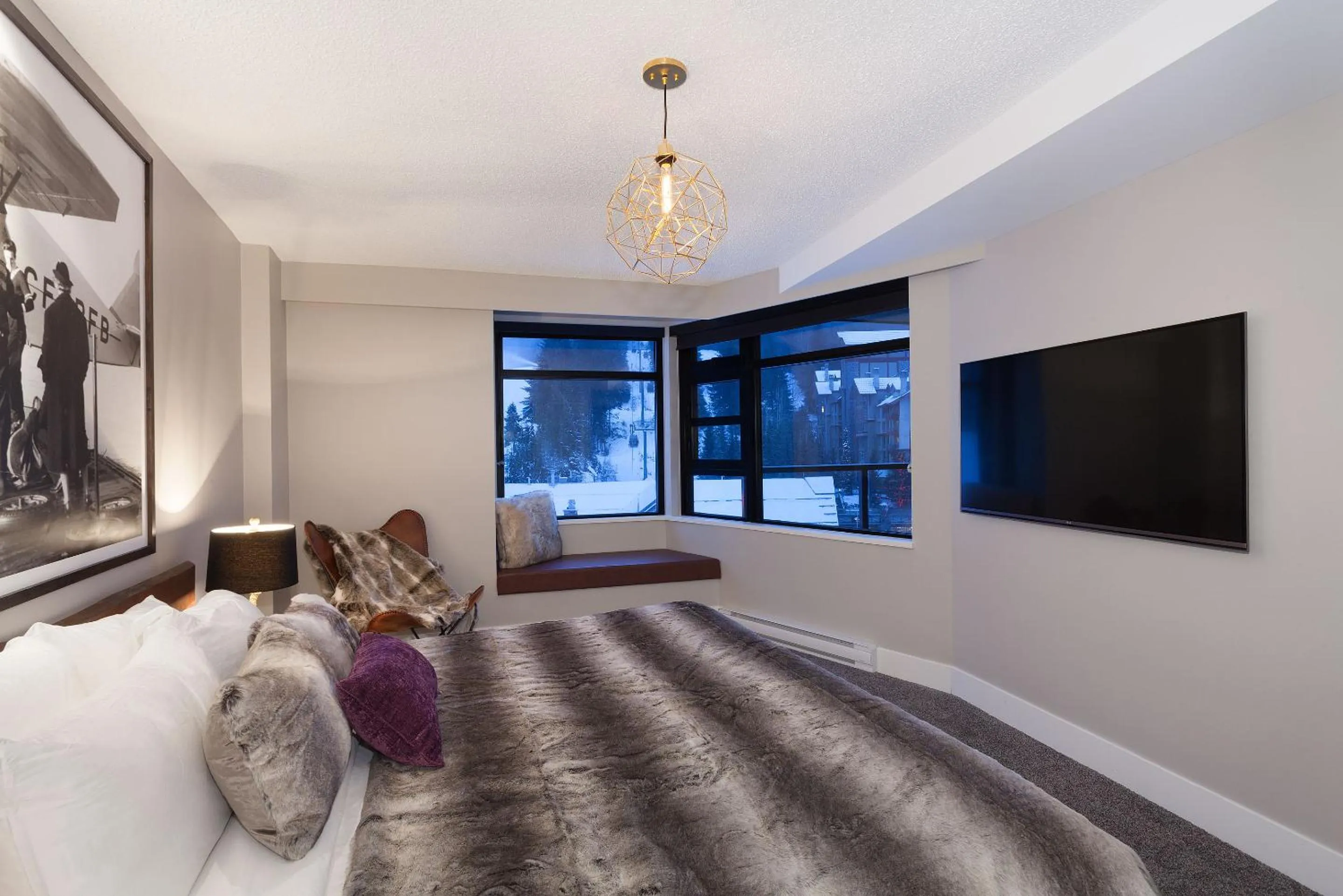 Bedroom, Bed in Gibbons Life Accommodations