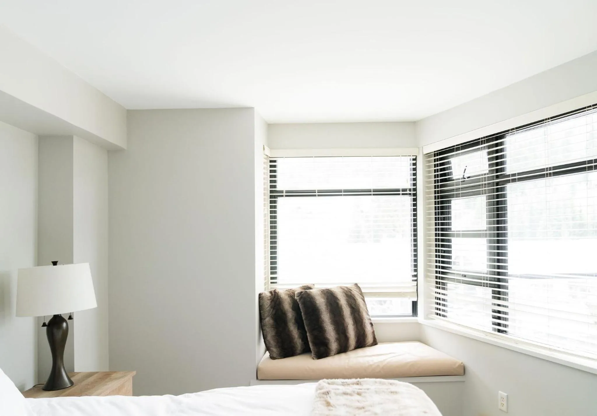 Bed in Gibbons Life Accommodations