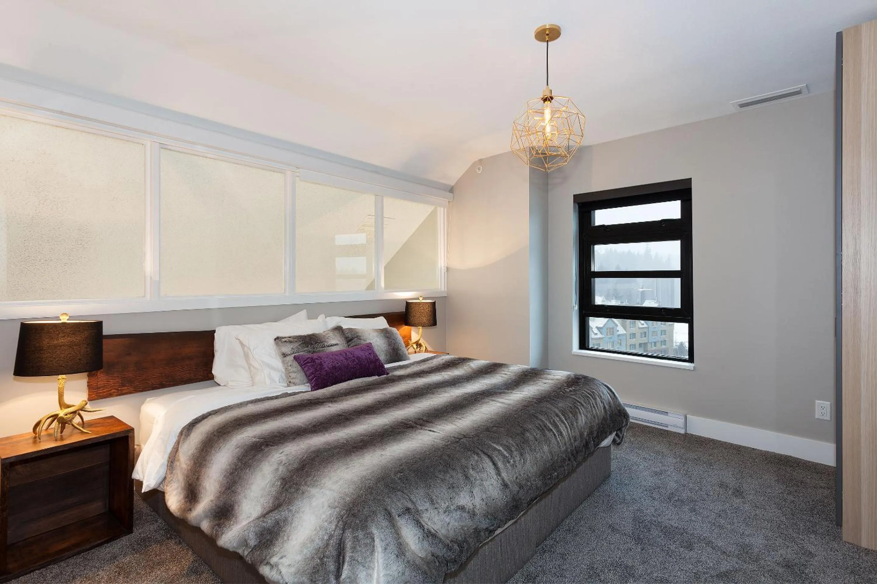 Bedroom, Bed in Gibbons Life Accommodations