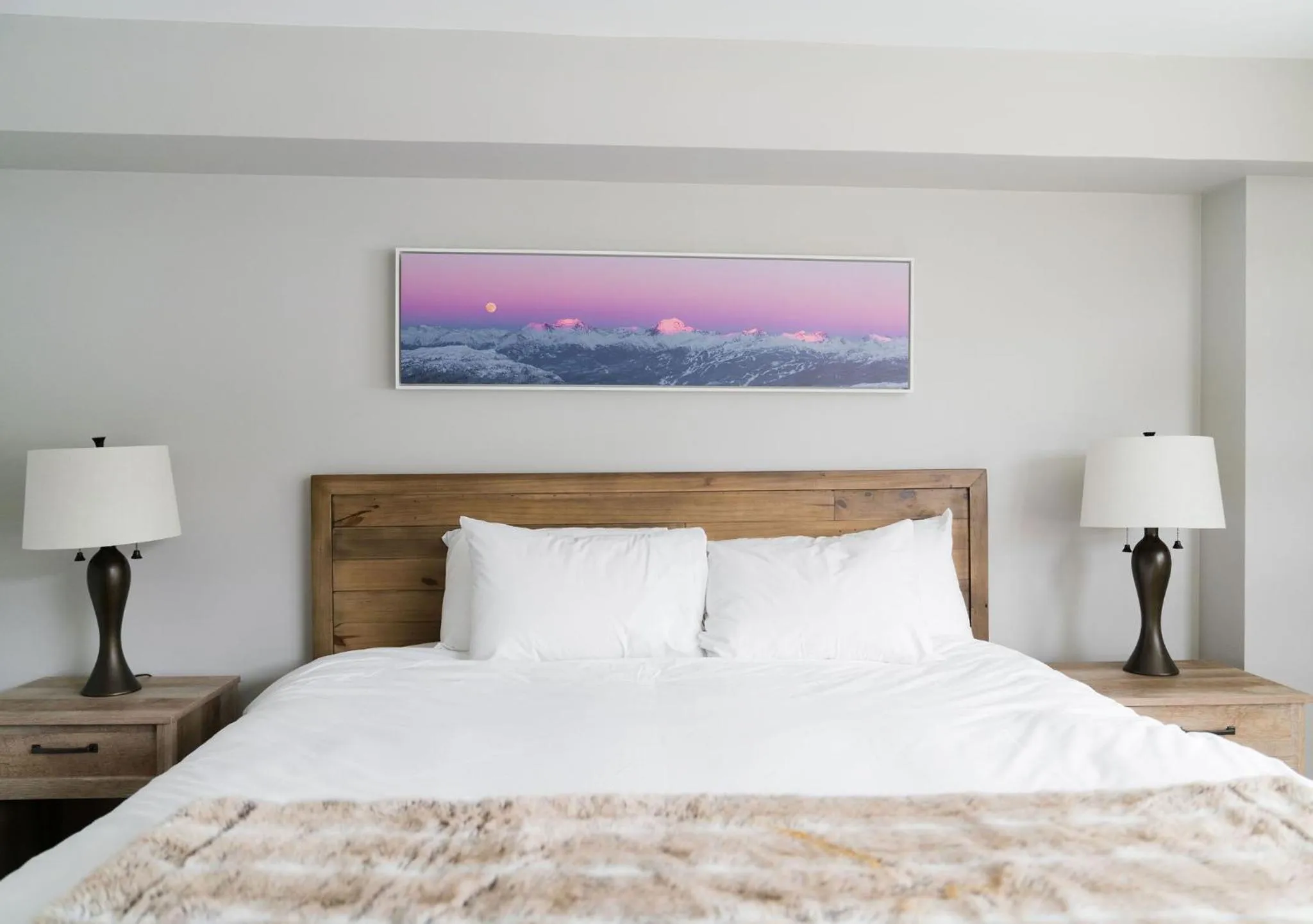 Bed in Gibbons Life Accommodations