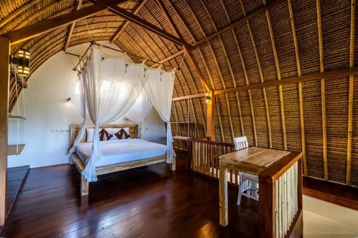 Bedroom, Bed in Bunga Laut Bungalow