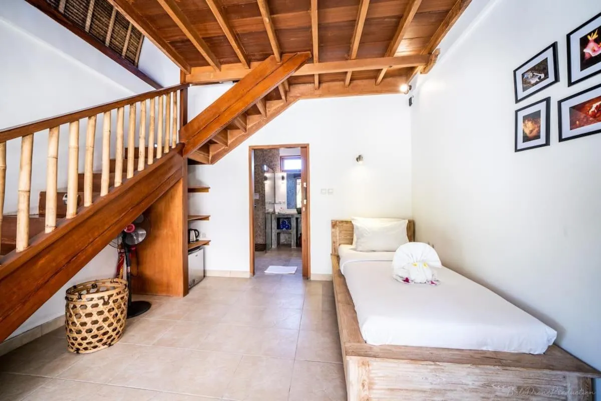 Bedroom in Bunga Laut Bungalow
