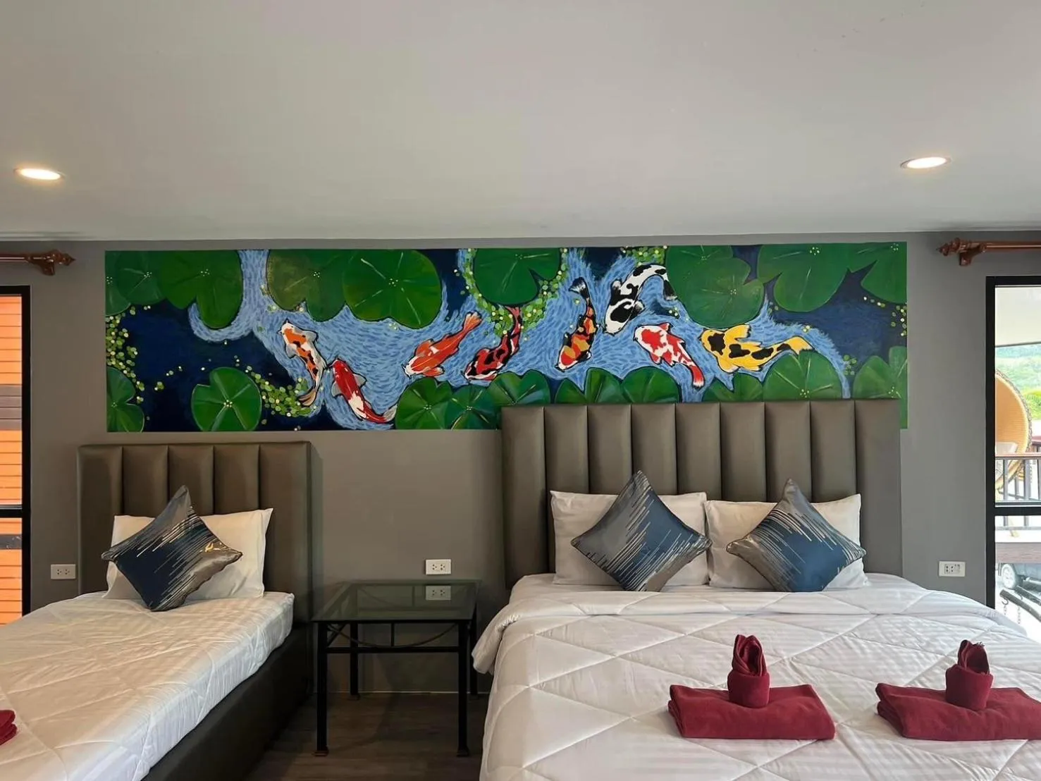 Decorative detail, Bed in Chomview Resort