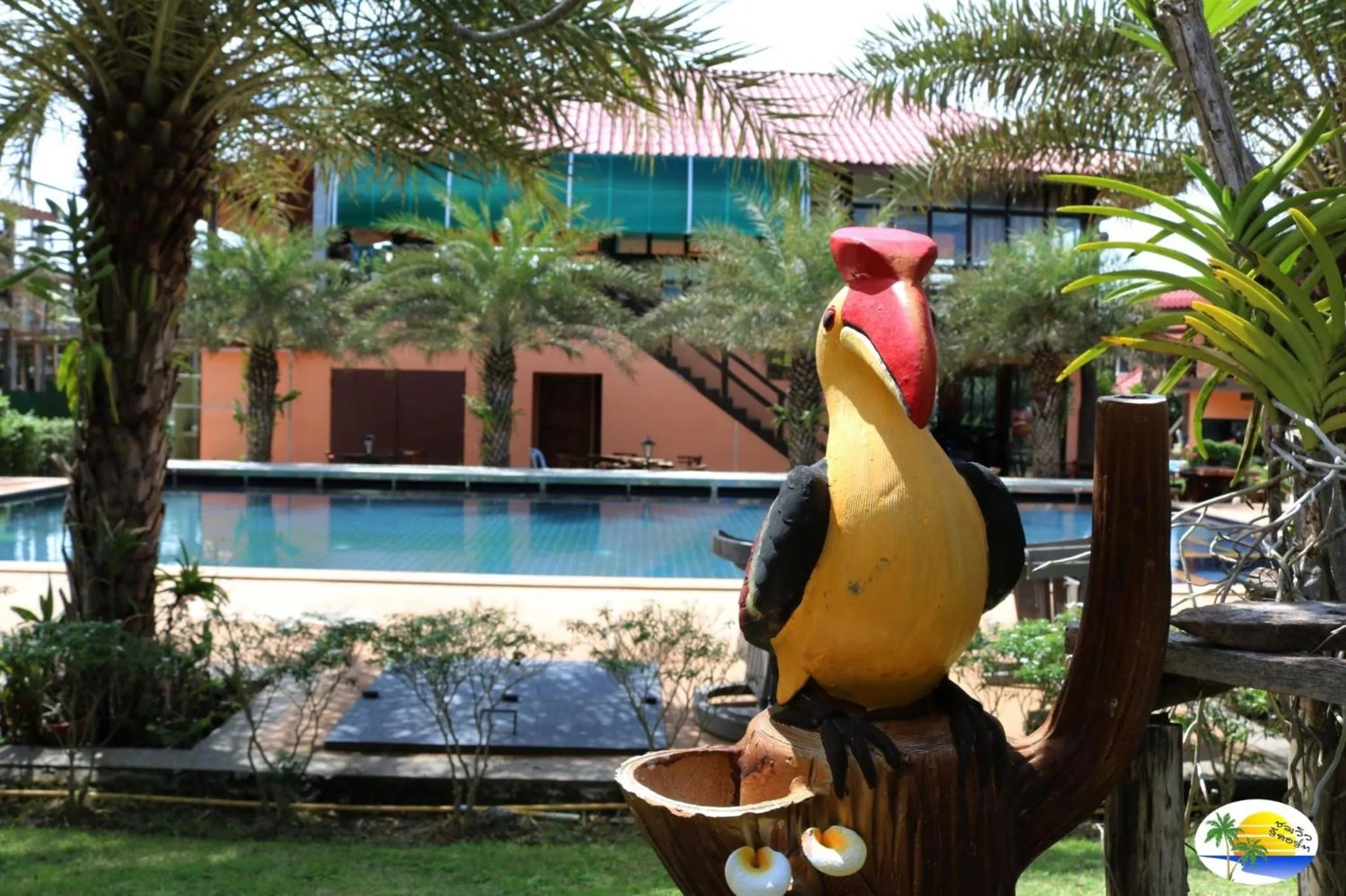 Pool view in Chomview Resort