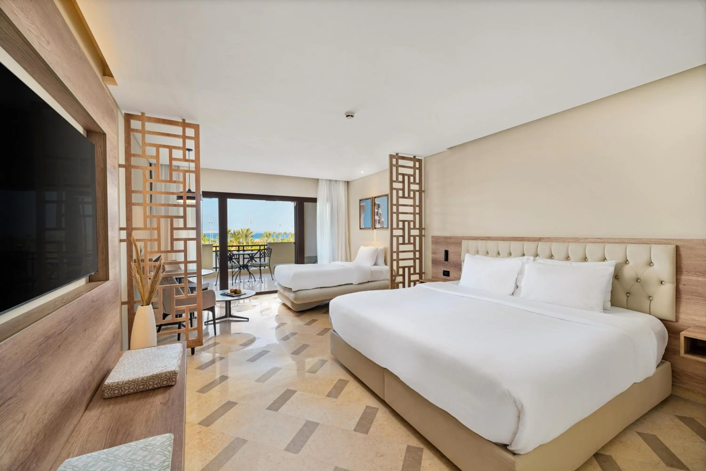 View (from property/room), Bed in Steigenberger Aldau Beach Hotel