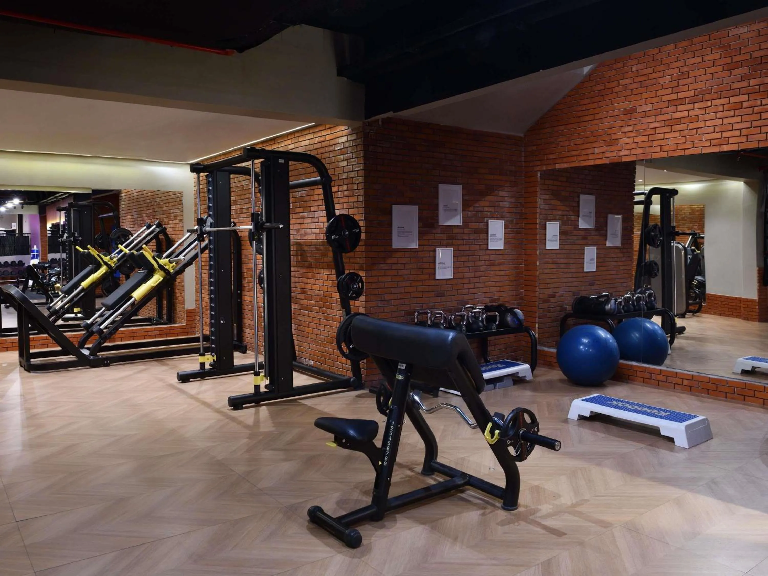 Fitness centre/facilities in Mövenpick Hotel Mansour Eddahbi Marrakech