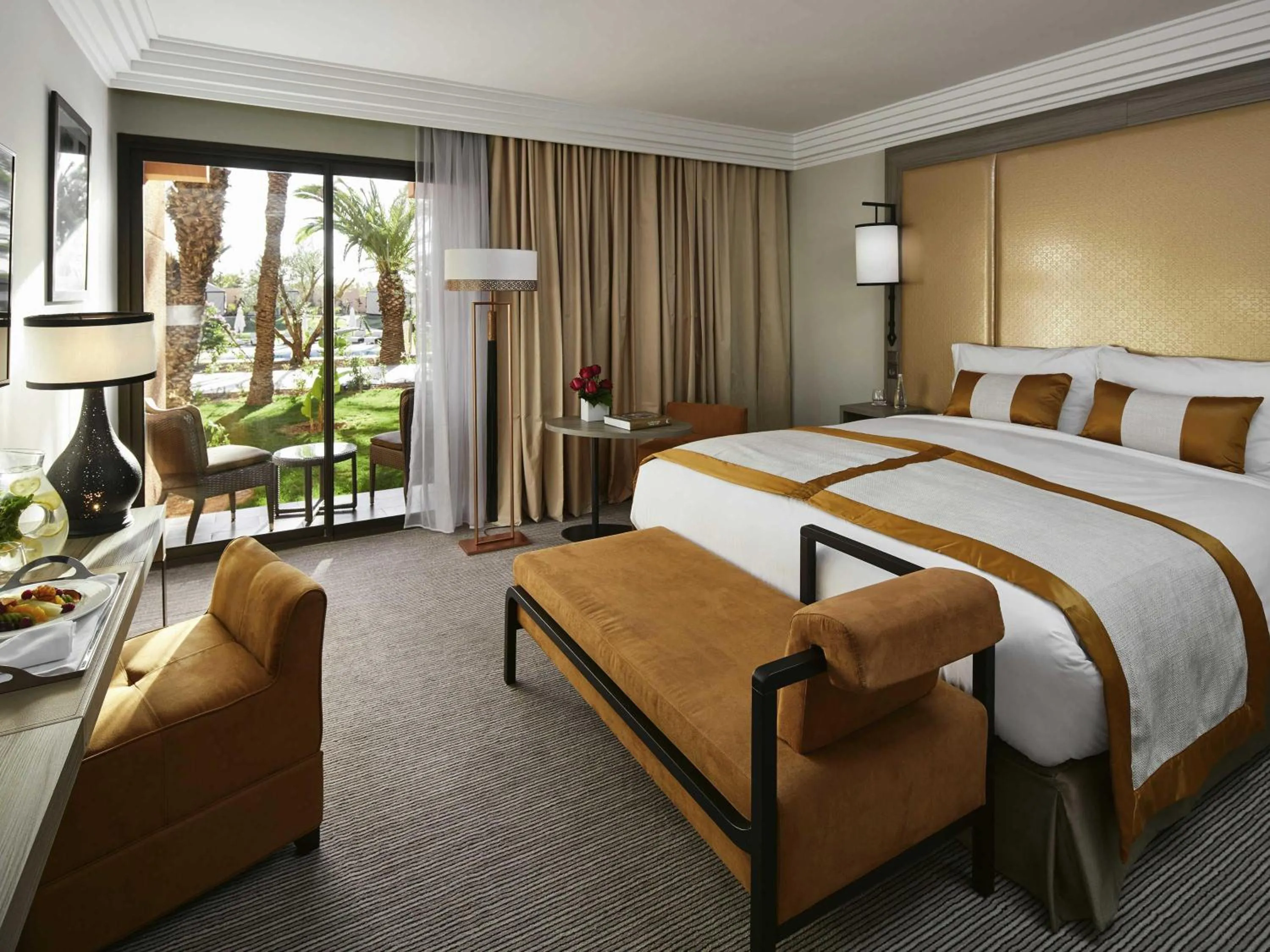 Bedroom, Bed in Mövenpick Hotel Mansour Eddahbi Marrakech