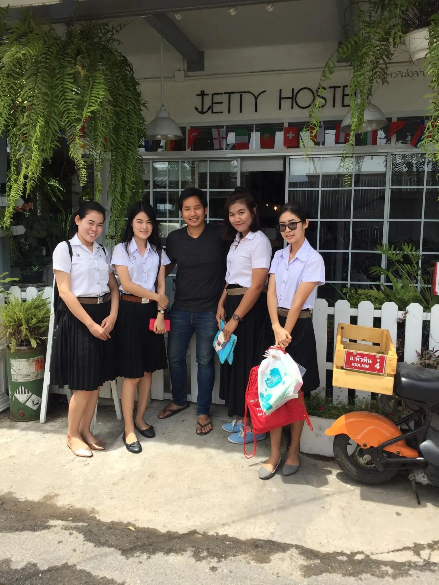group of guests in Jetty Huahin Hostel