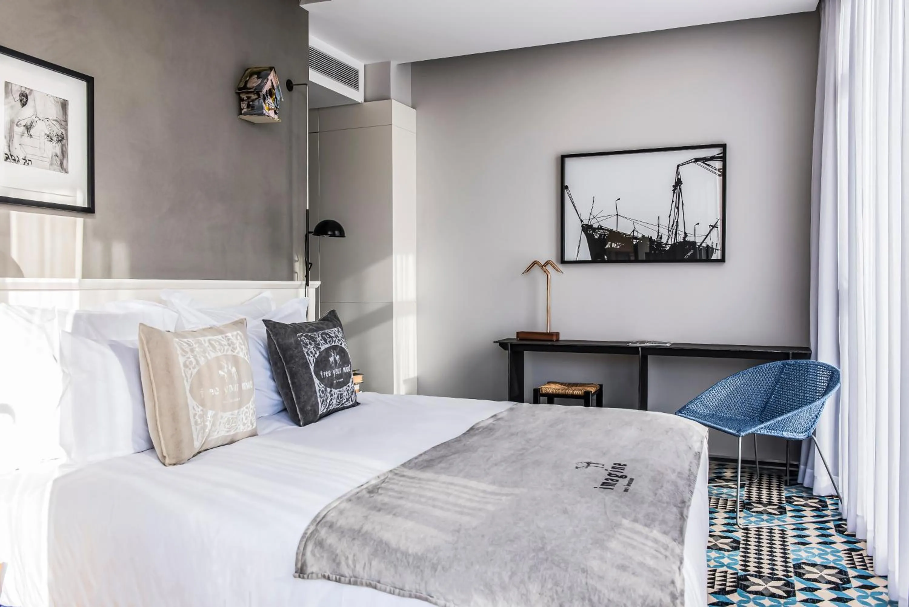 Photo of the whole room, Bed in Bezalel Hotel - an Atlas Boutique Hotel