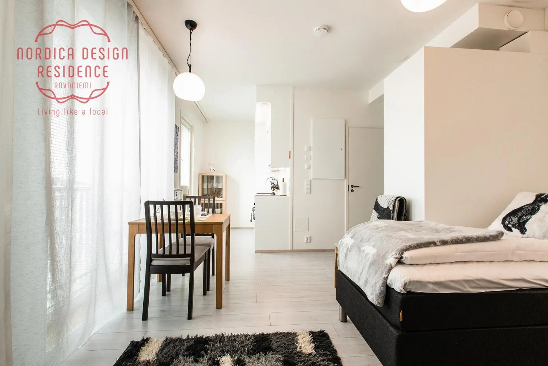 Bed in Nordica Design Residence Rovaniemi