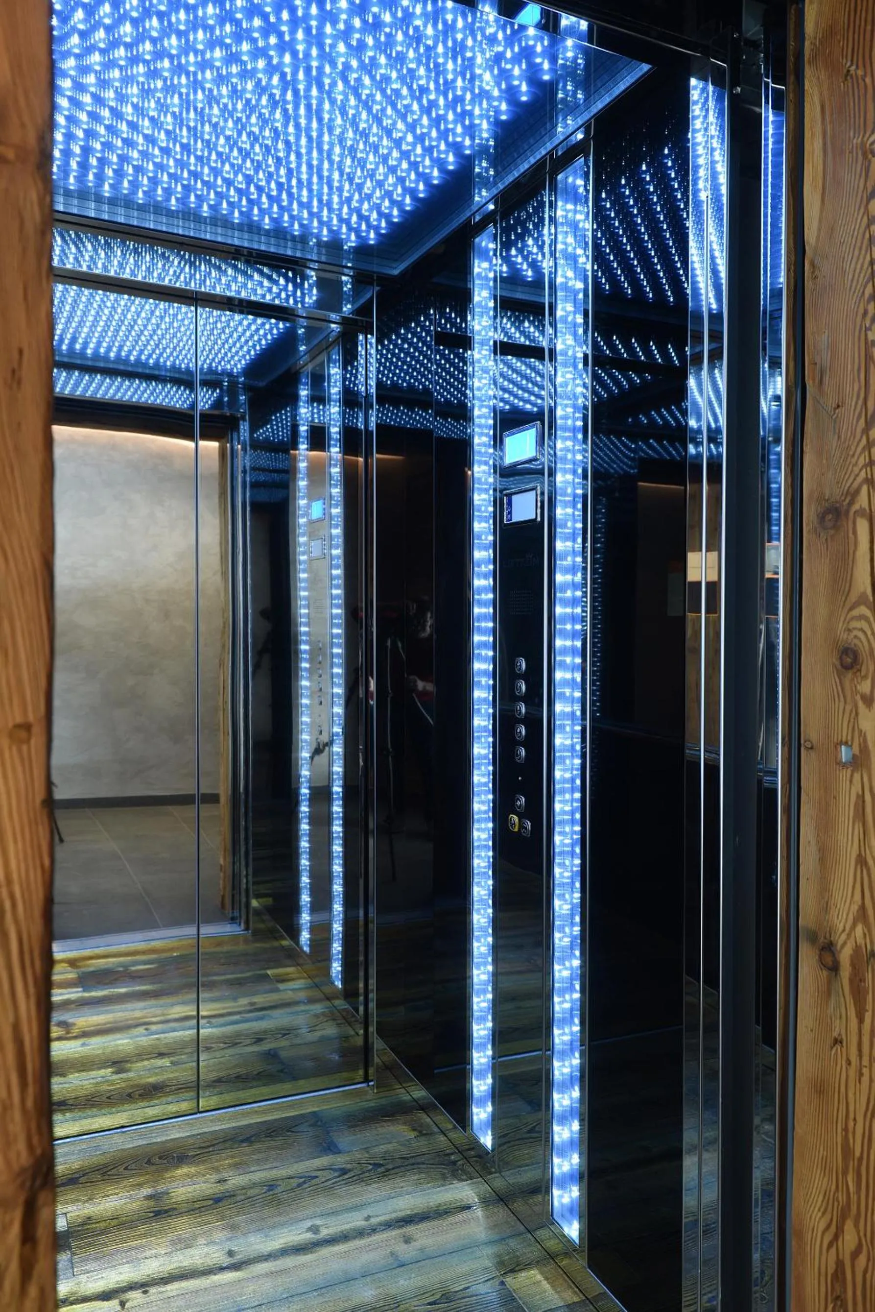 Decorative detail in Aurina Lodges