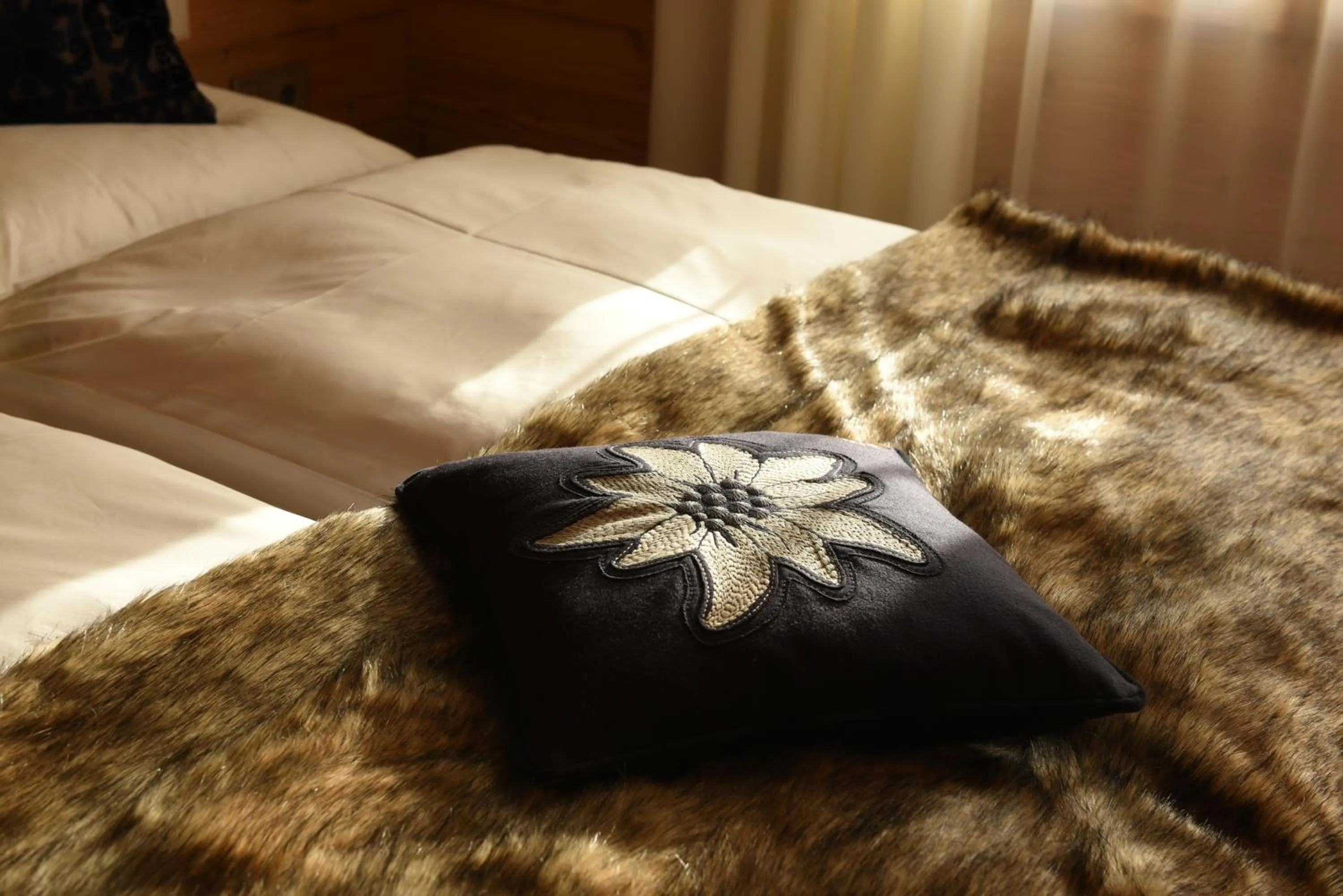 Bedroom, Bed in Aurina Lodges