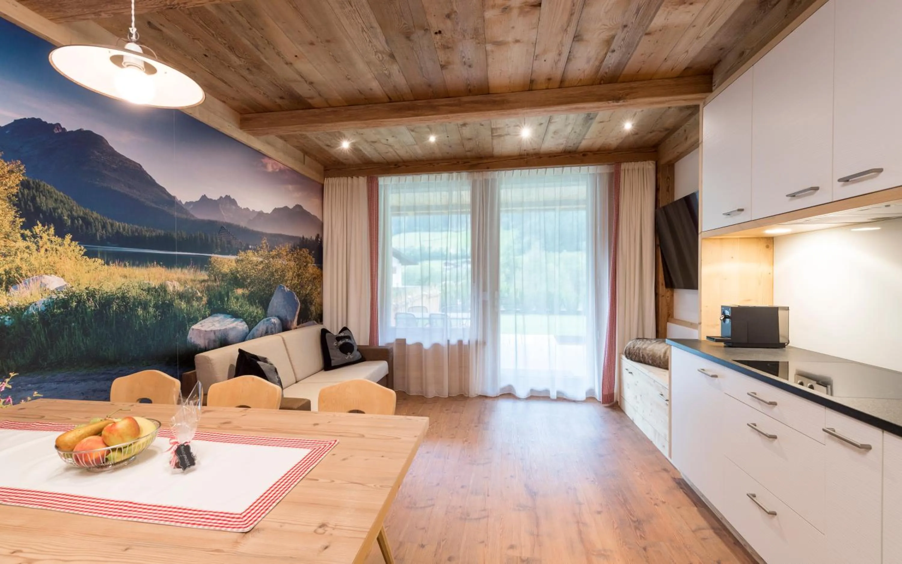 Dining area in Aurina Lodges