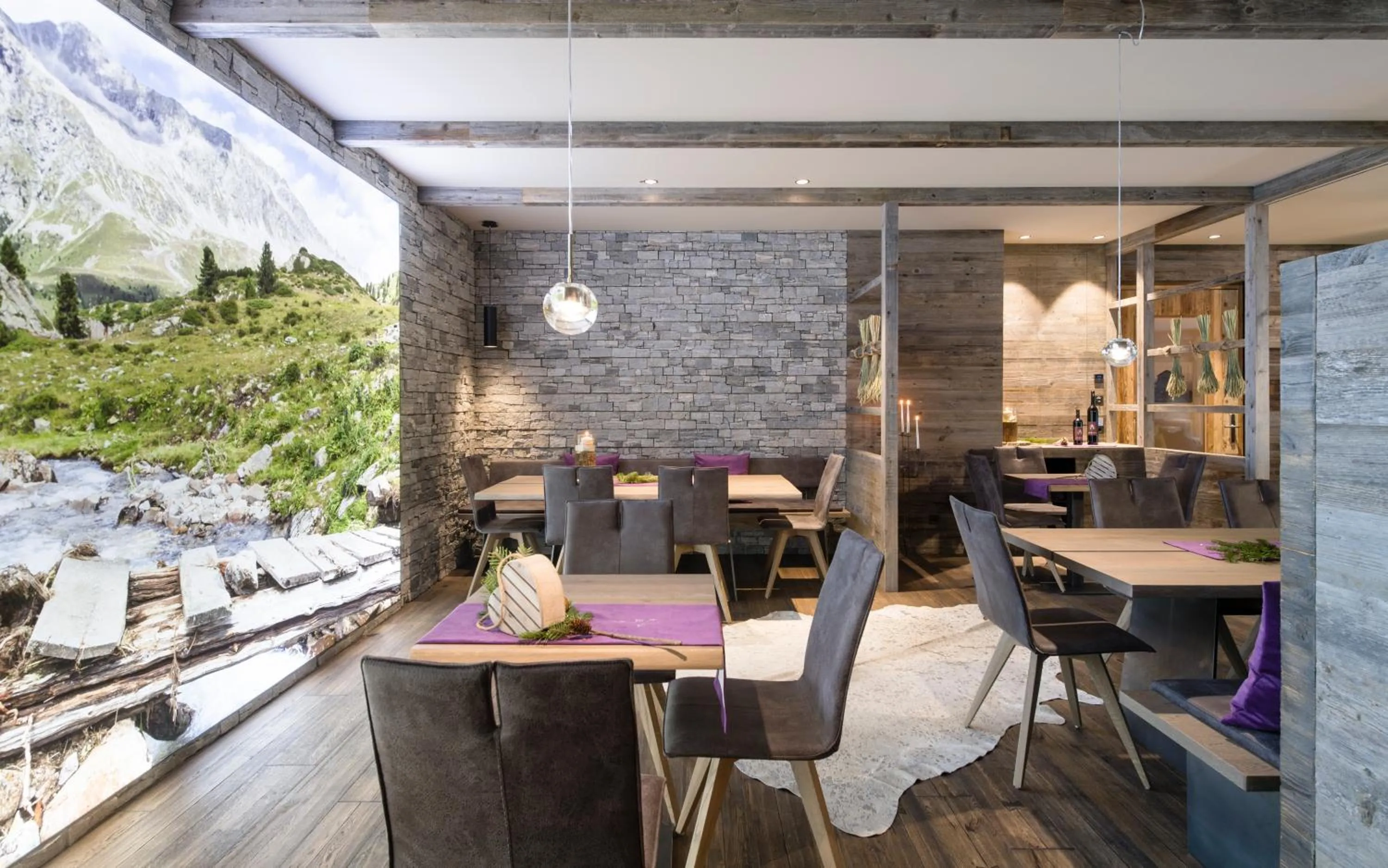 Decorative detail in Aurina Lodges