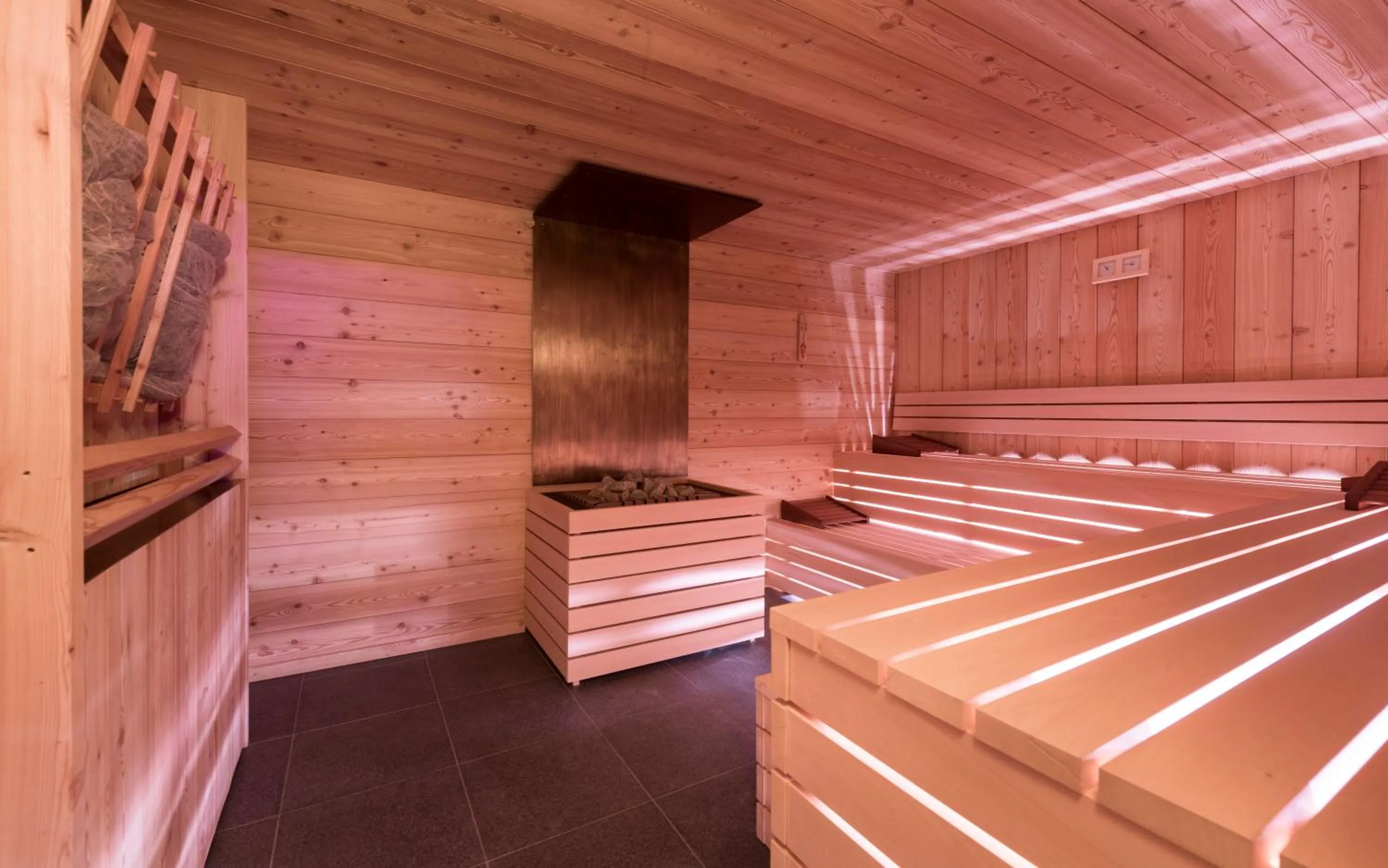 Sauna in Aurina Lodges