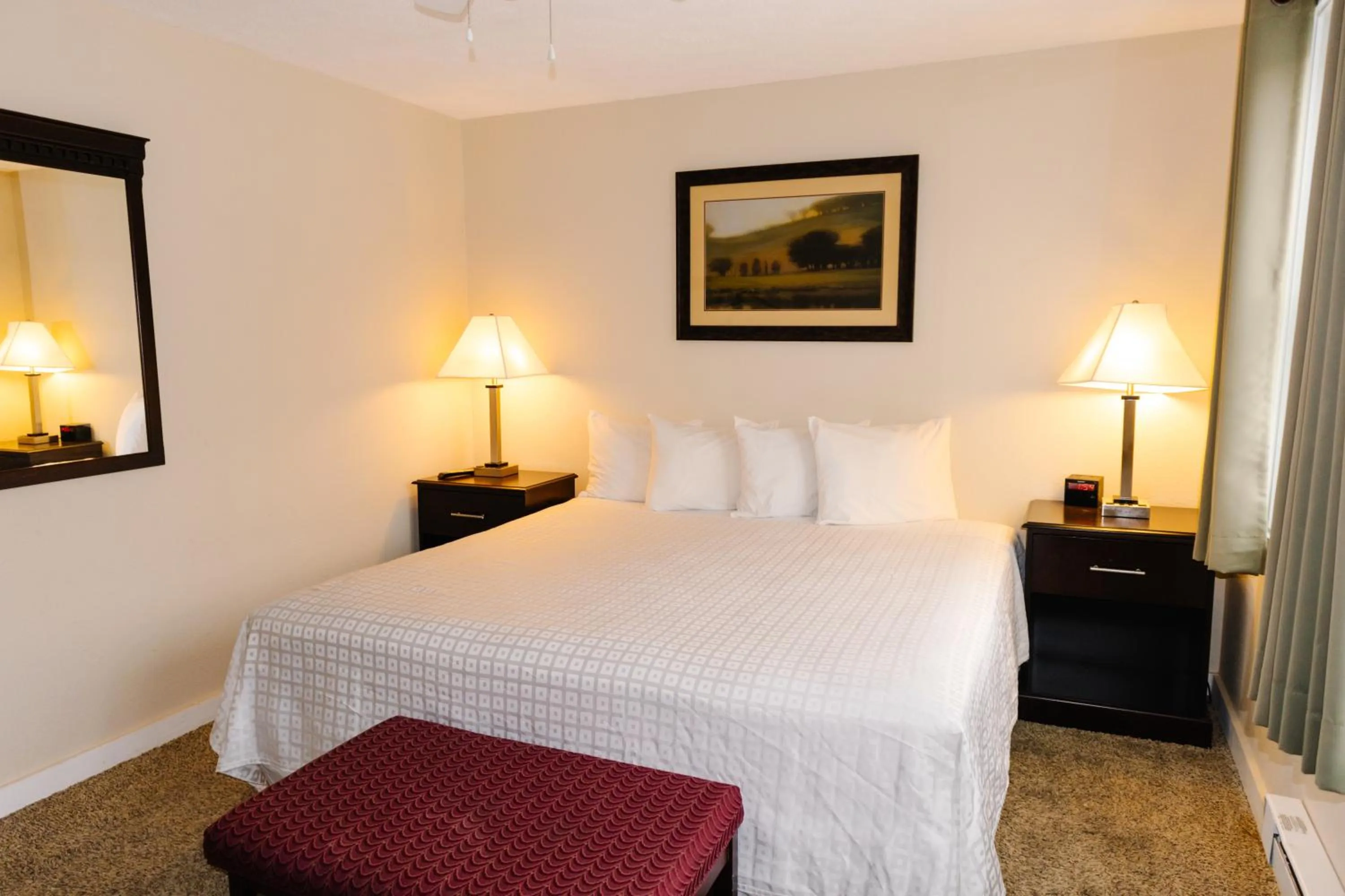 Bed in Carriage House Country Club