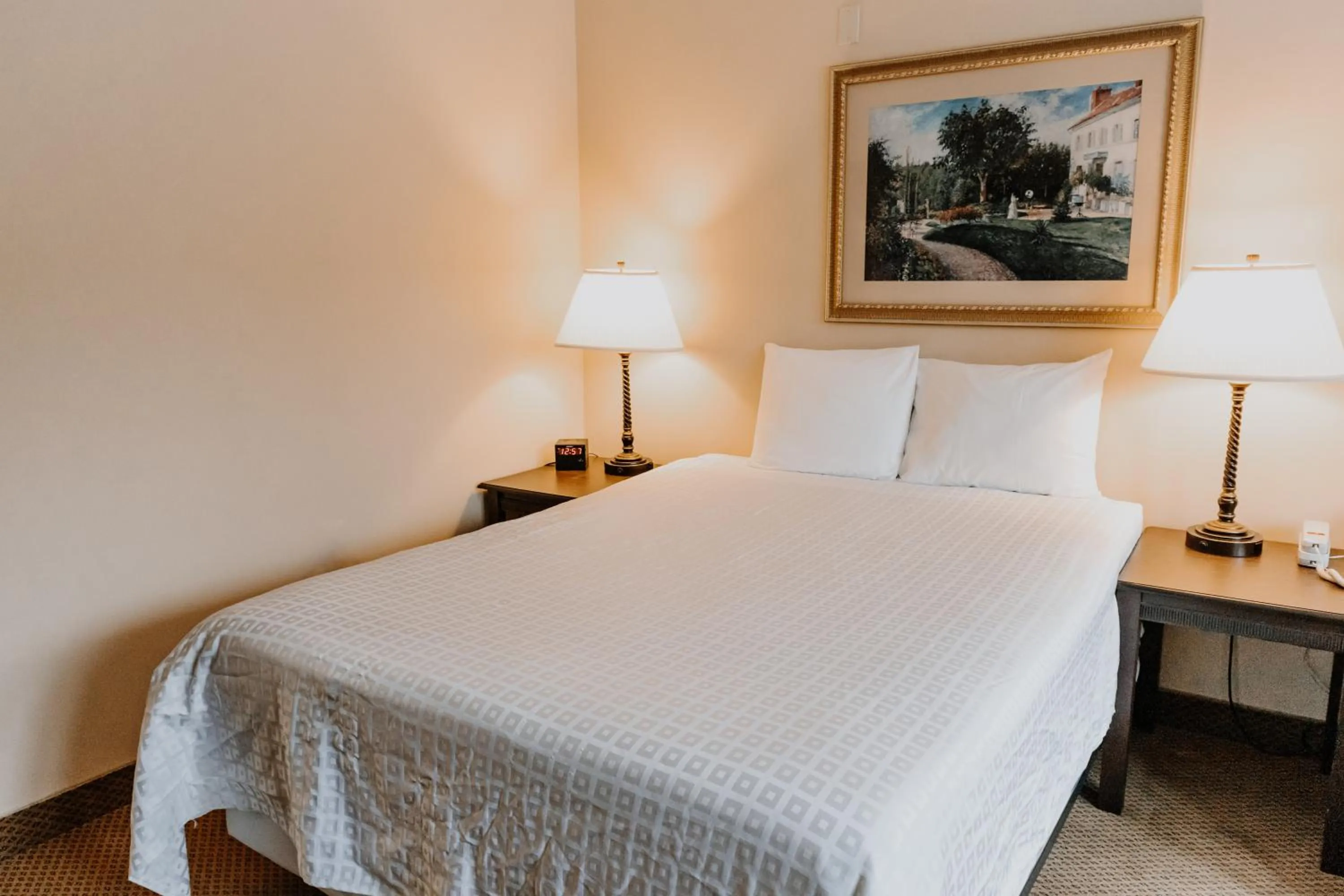 Bed in Carriage House Country Club