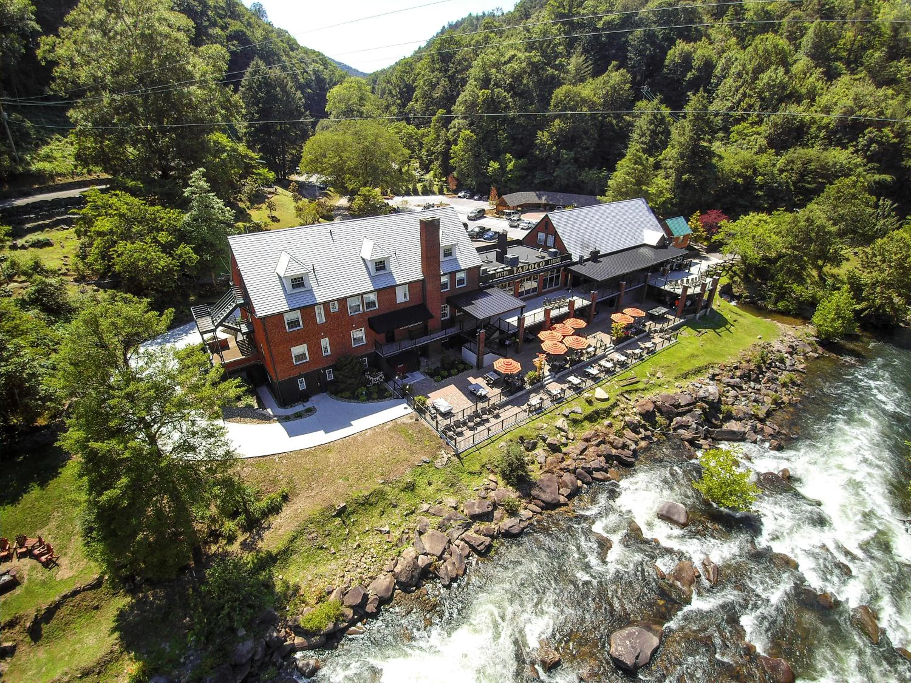 Bird's eye view in Historic Tapoco Lodge Resort