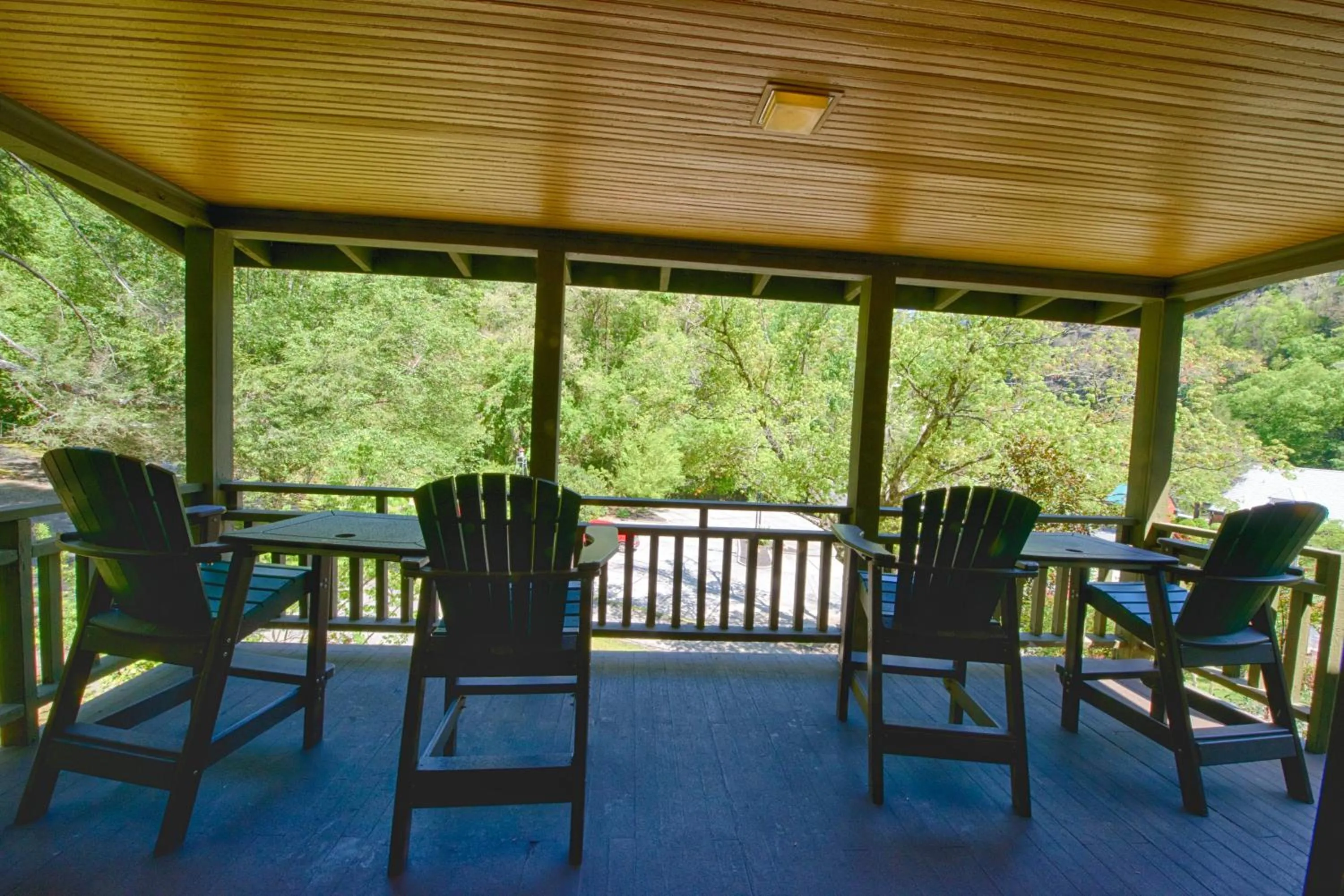 Patio in Historic Tapoco Lodge Resort