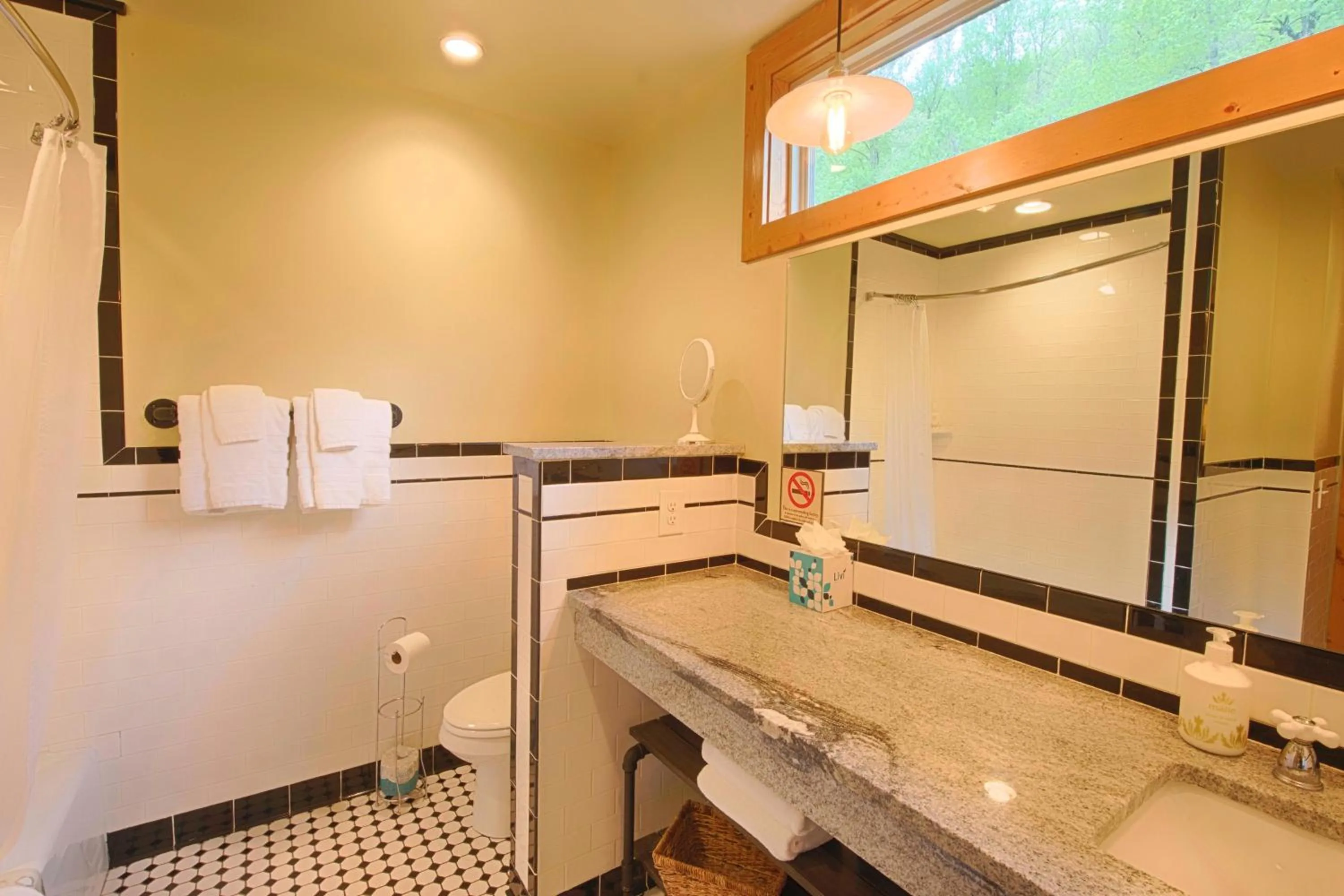 Shower in Historic Tapoco Lodge Resort