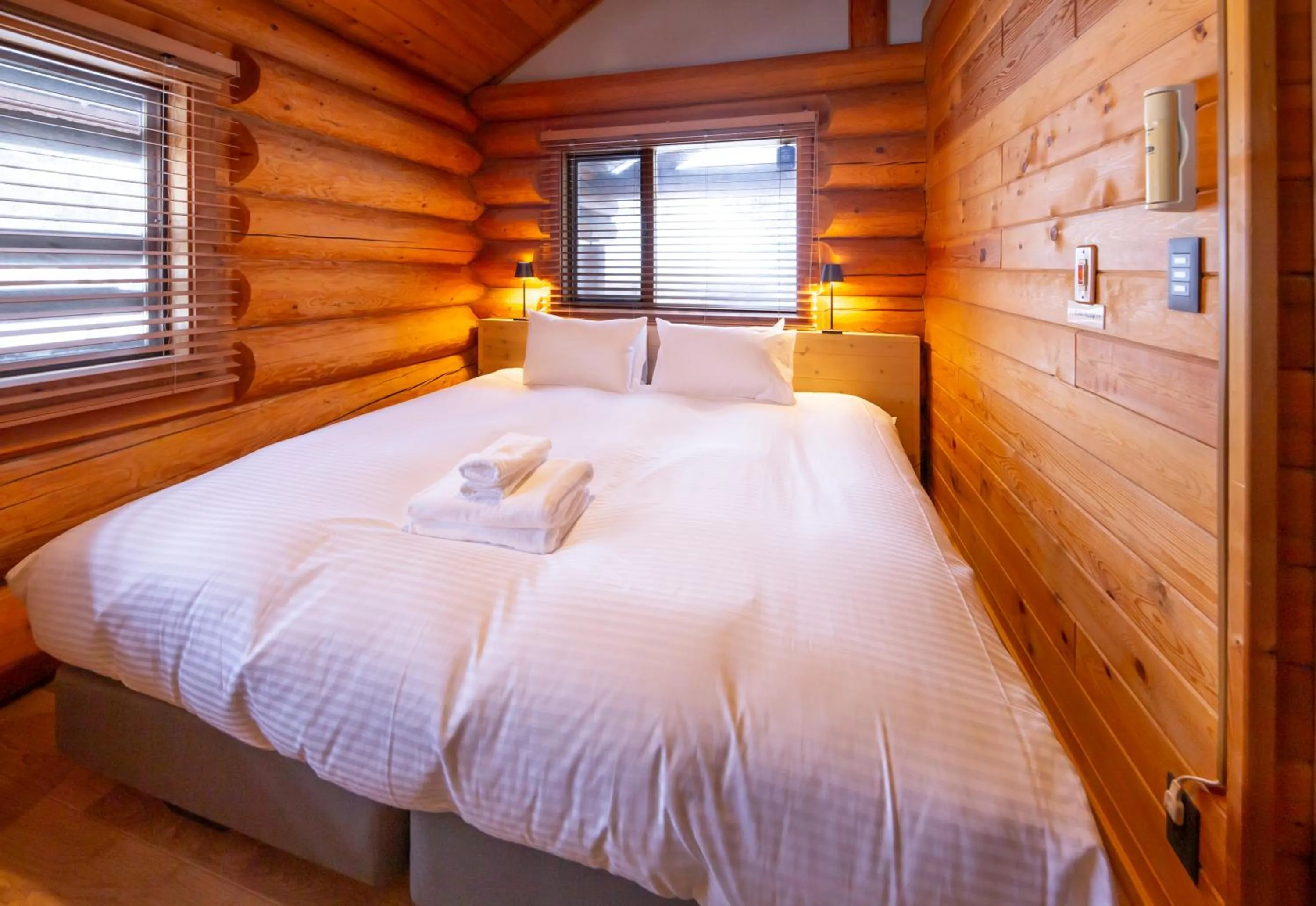 Bed in Villa Rusutsu