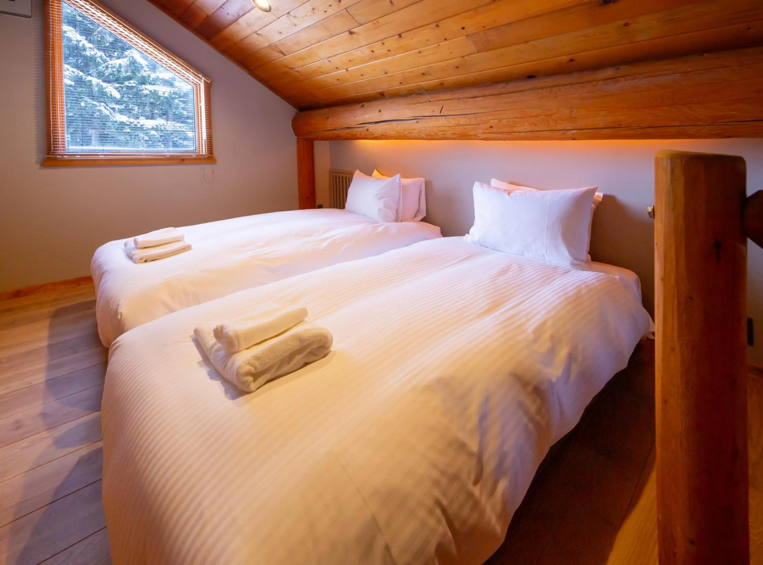 Bed in Villa Rusutsu