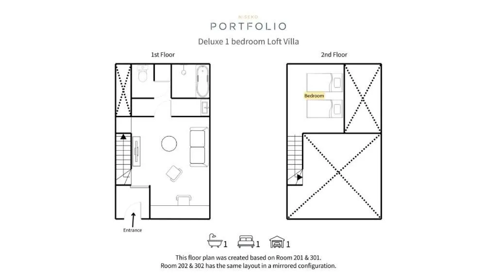 Floor plan in Villa Rusutsu