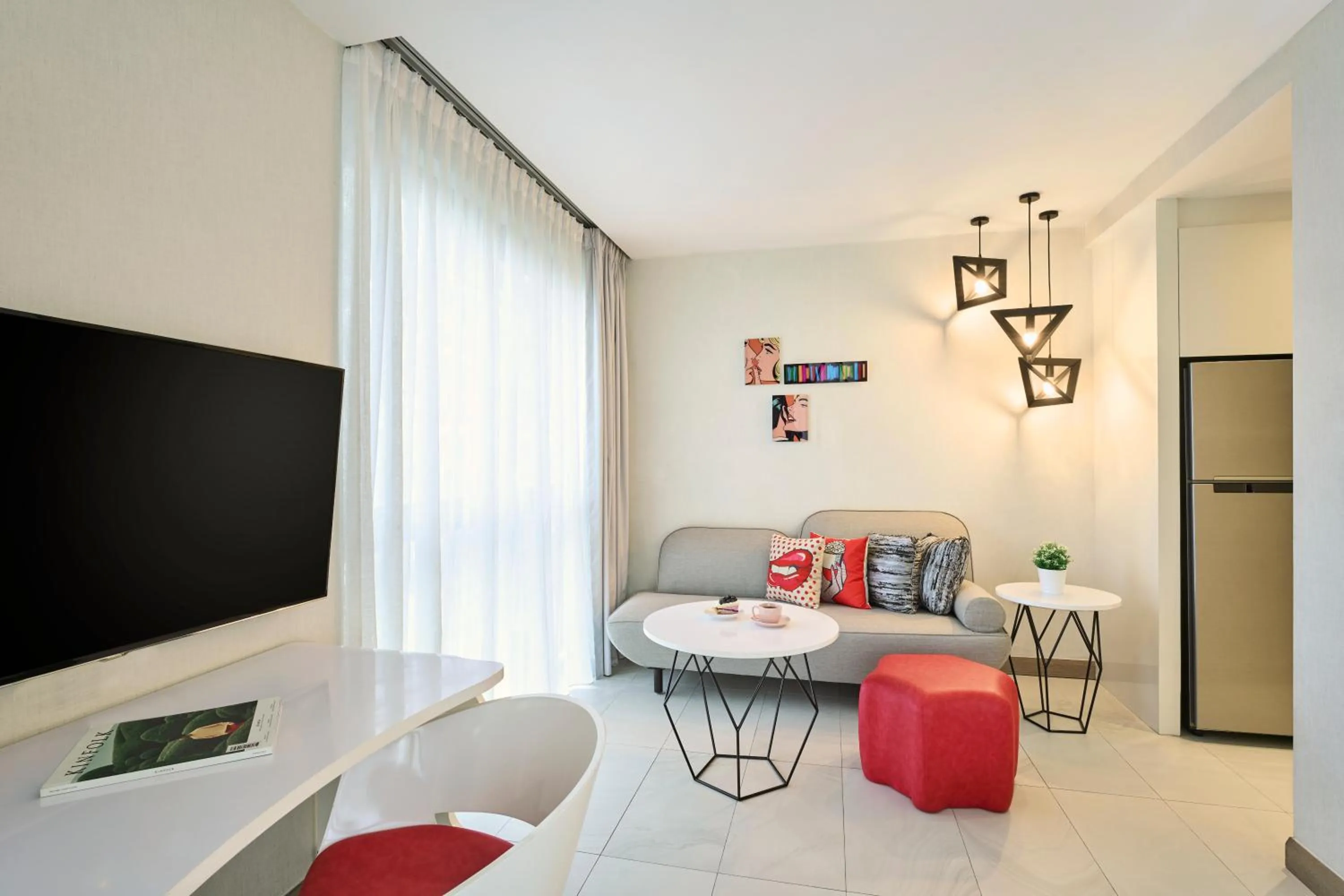 Living room in Oakwood Studios Singapore