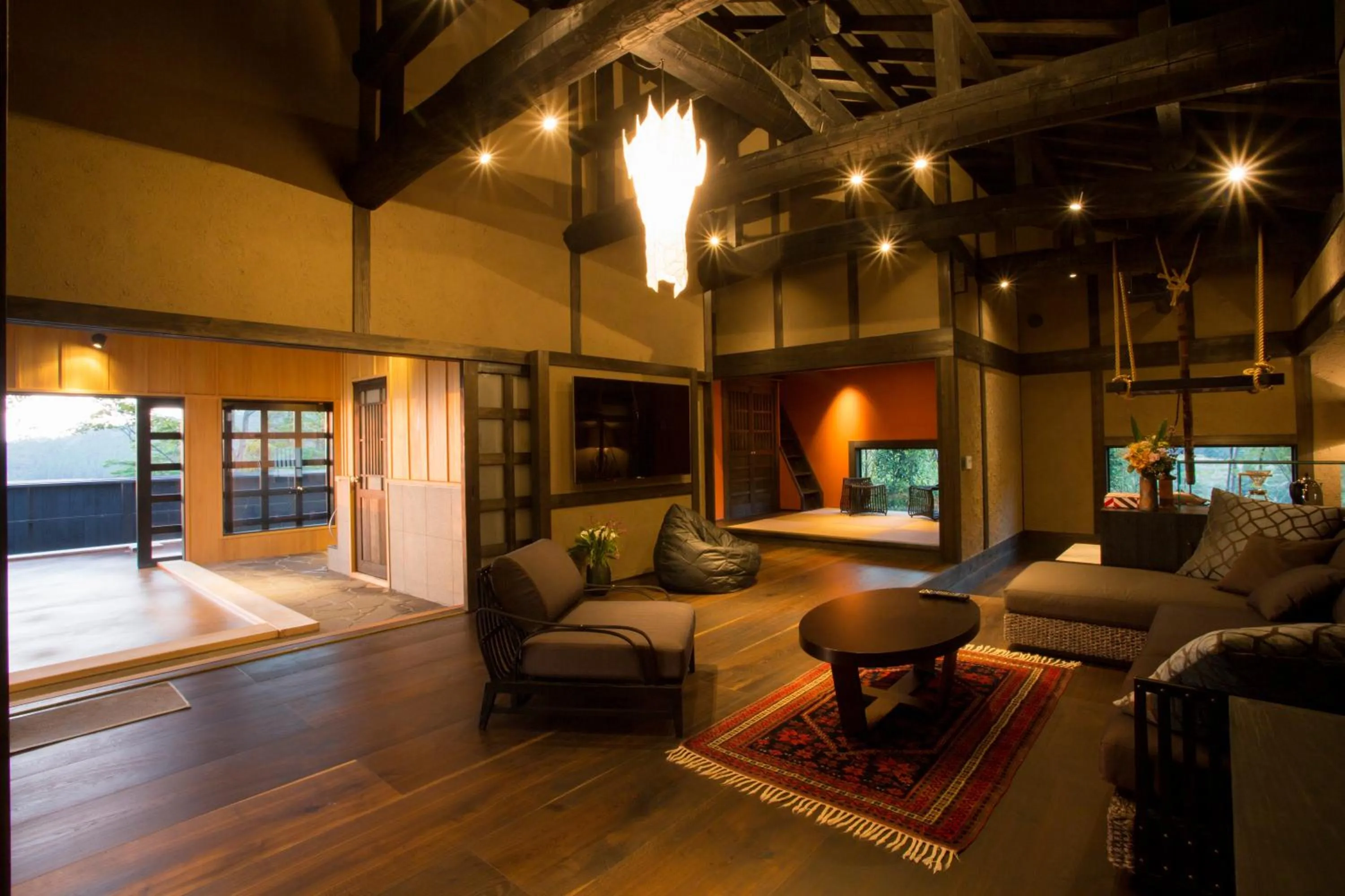 Hot Spring Bath in Gekkoju Kurokawa