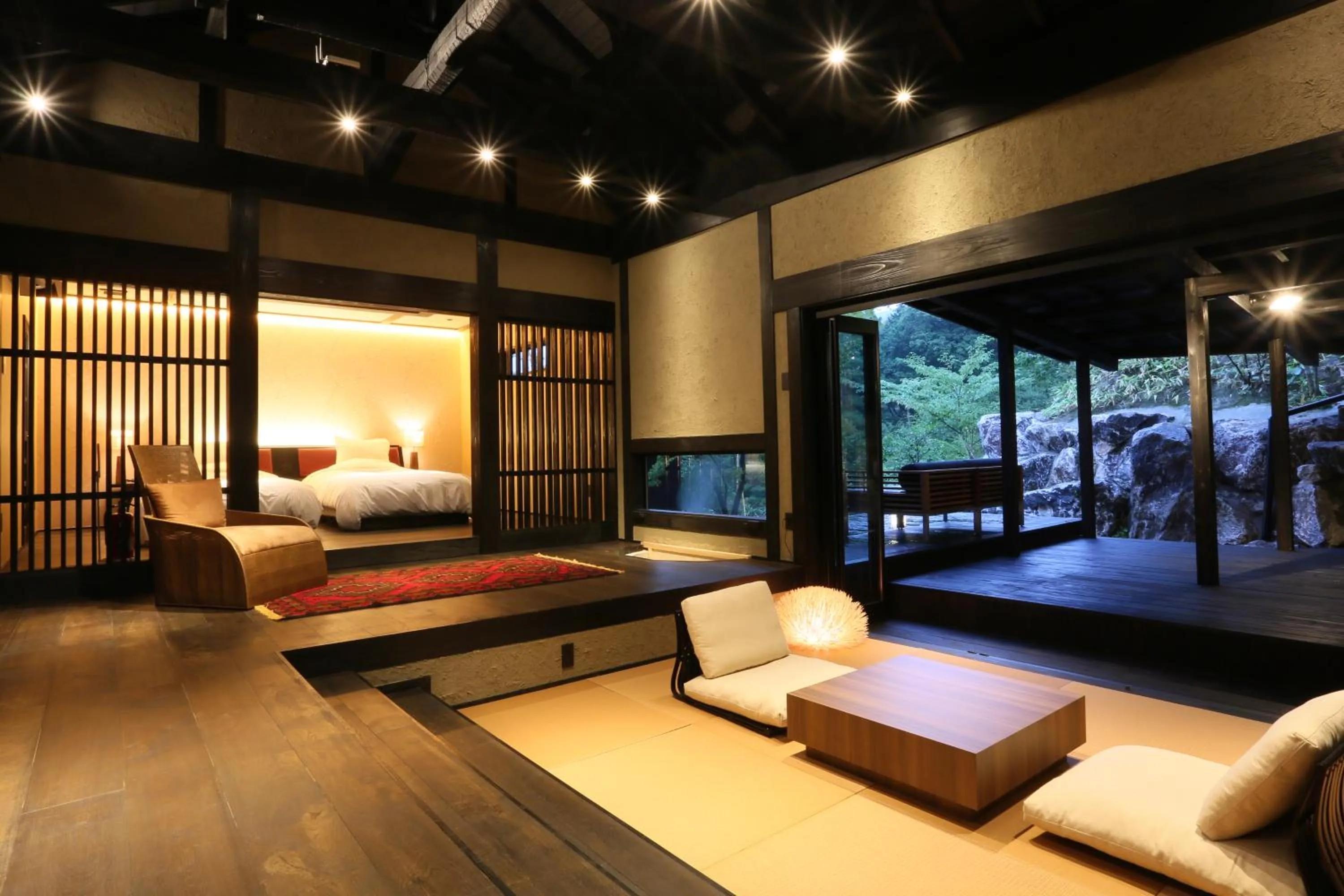 Bed in Gekkoju Kurokawa