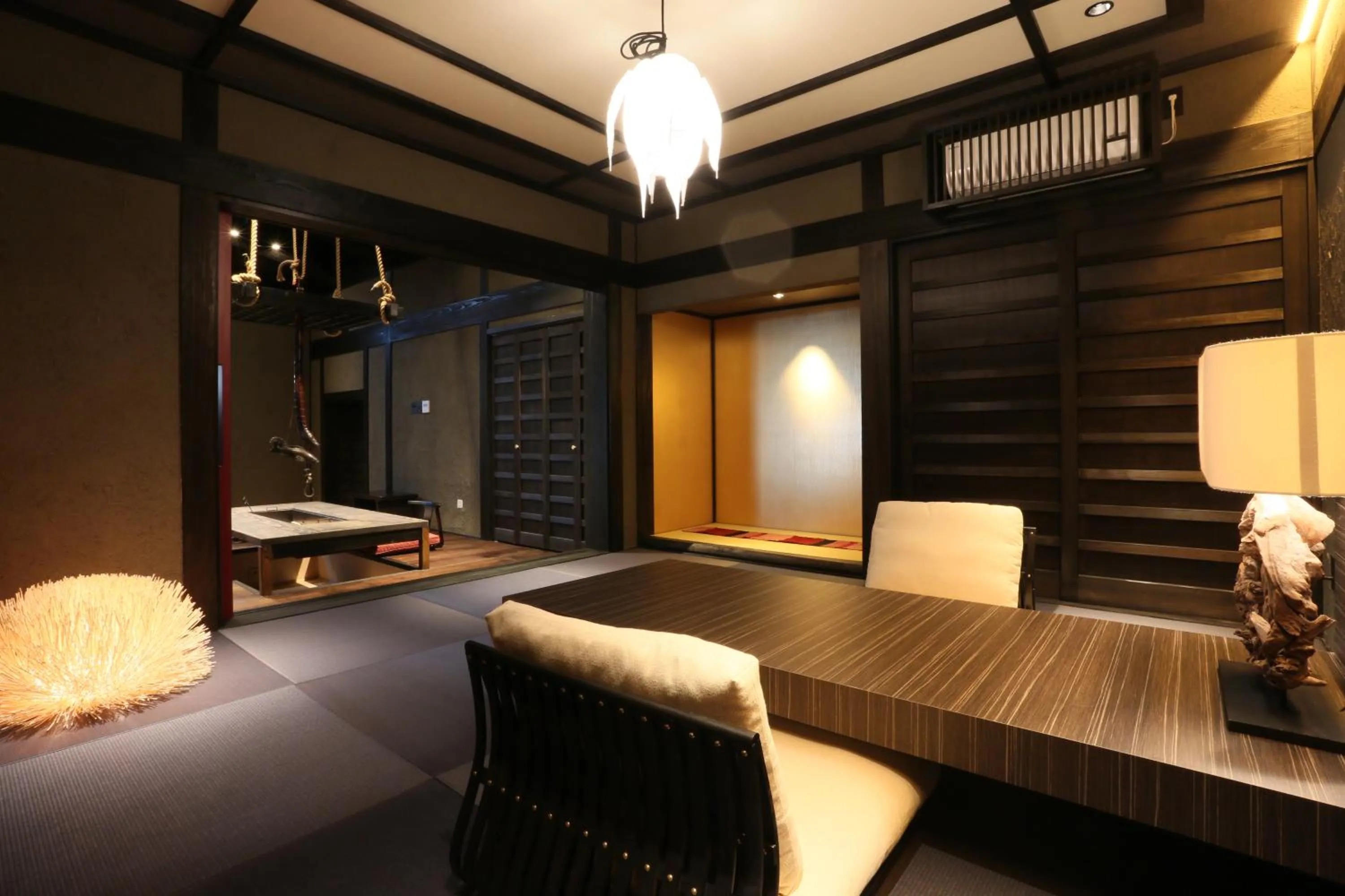 Living room in Gekkoju Kurokawa