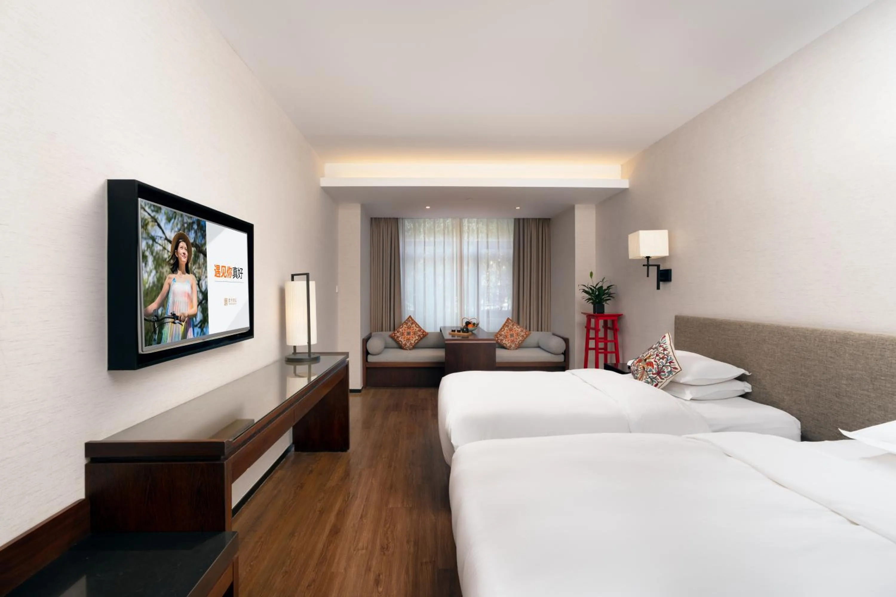 Photo of the whole room, Bed in SSAW Boutique Shanghai South Xuhui RiYueGuang