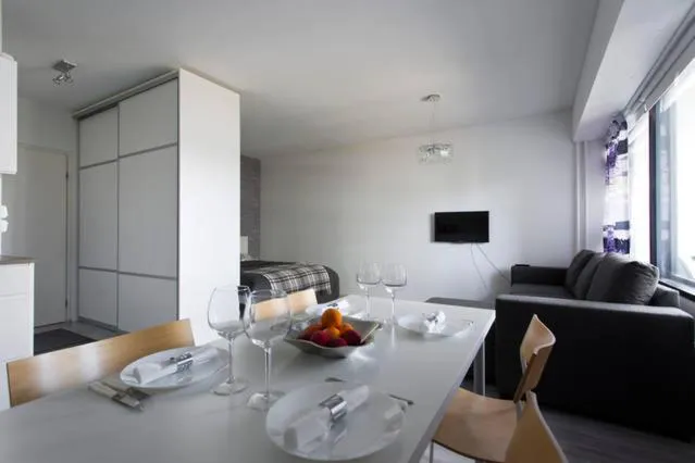 Dining area in Seaside Downtown Apartment with private parking