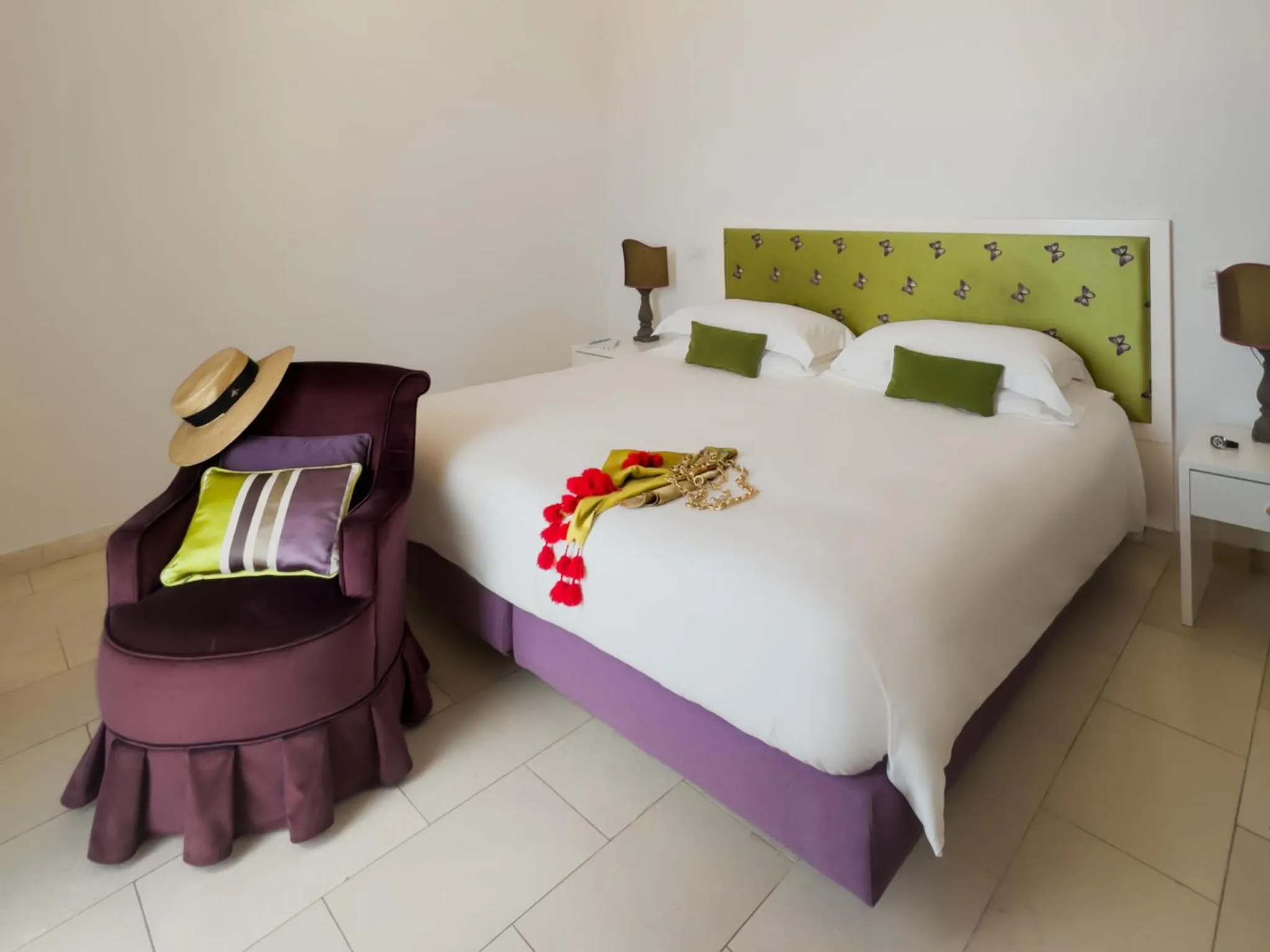 Bed in Villa Marina Capri