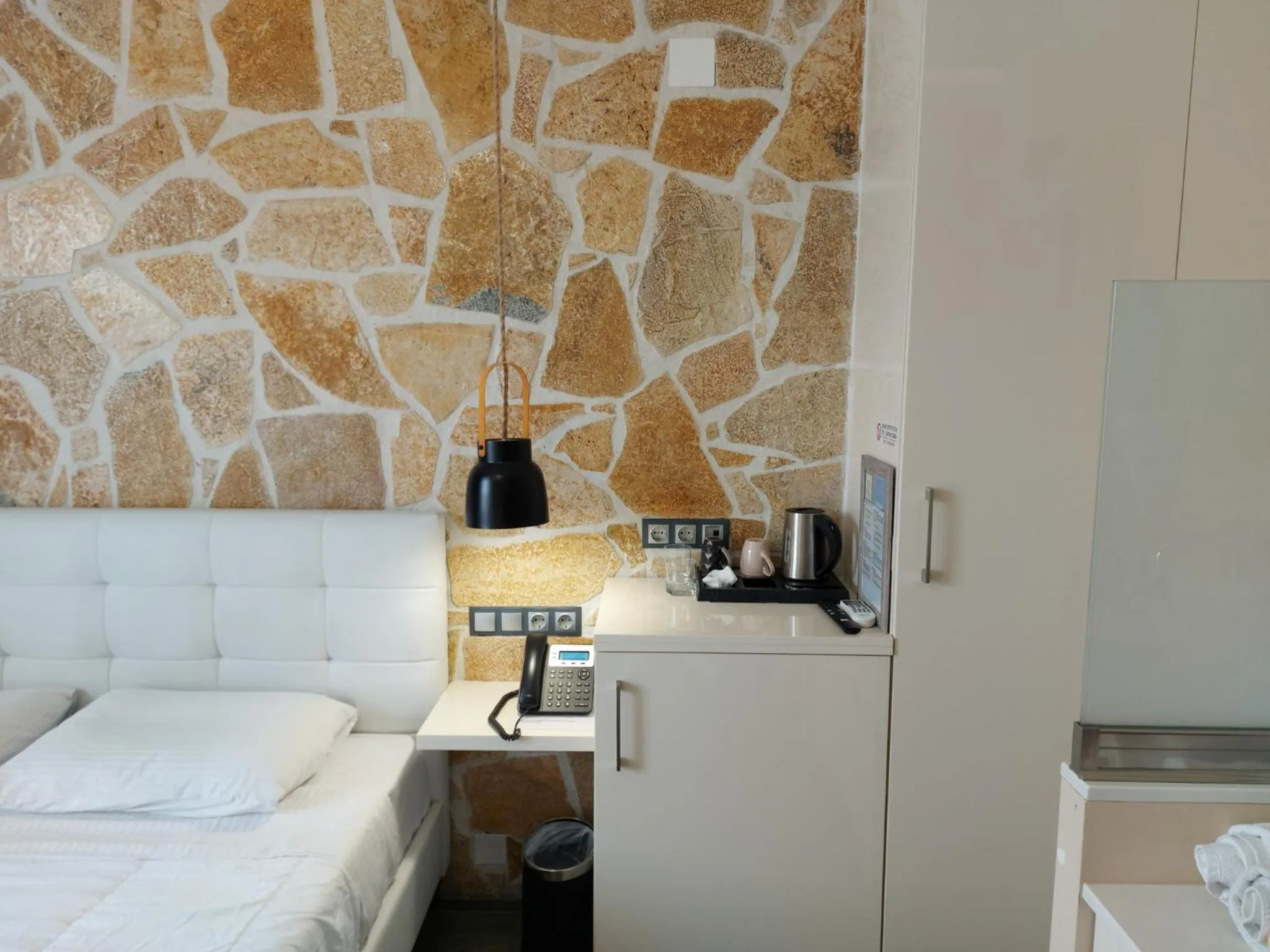 Coffee/tea facilities, Bed in The Santo George Beach Resort