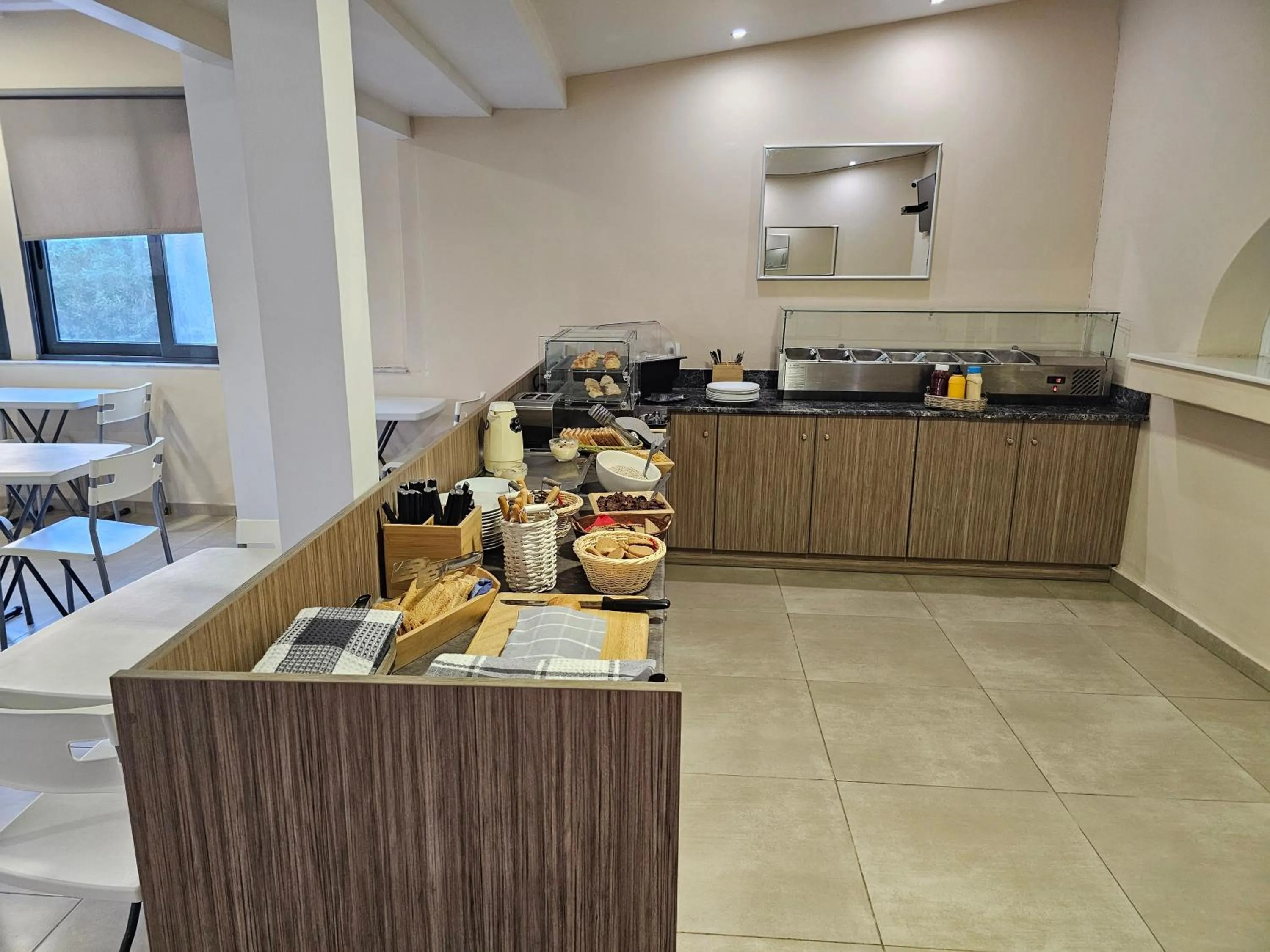 Buffet breakfast in The Santo George Beach Resort