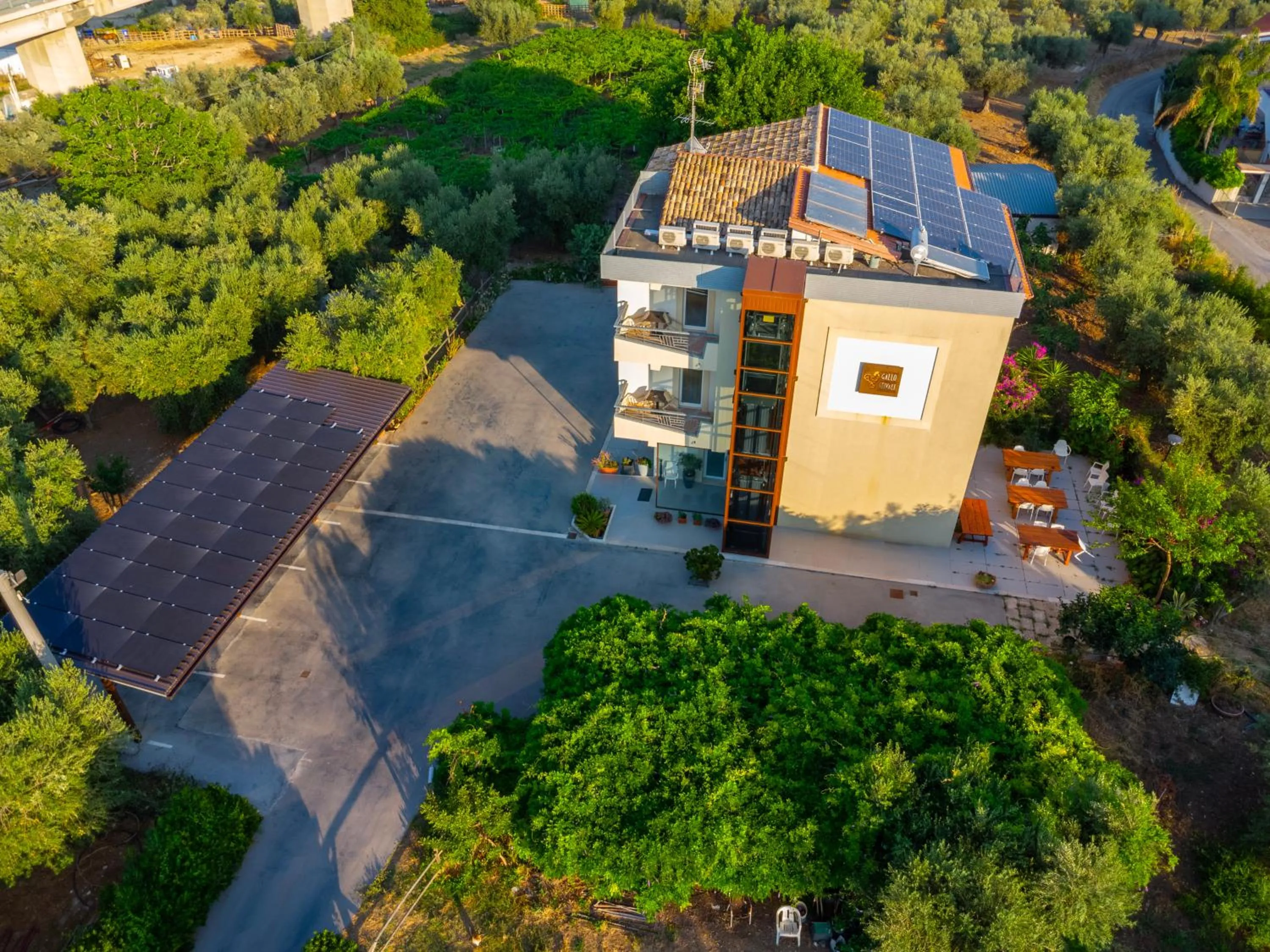 Bird's eye view in Il Gallo Con Gli Stivali