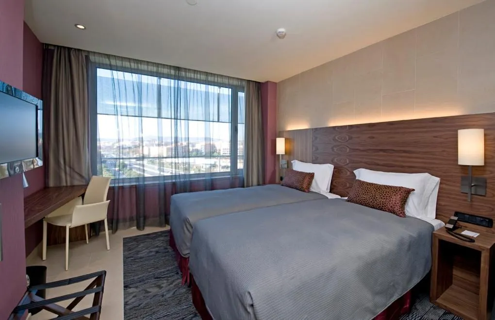 Bed in Hotel Badalona Tower