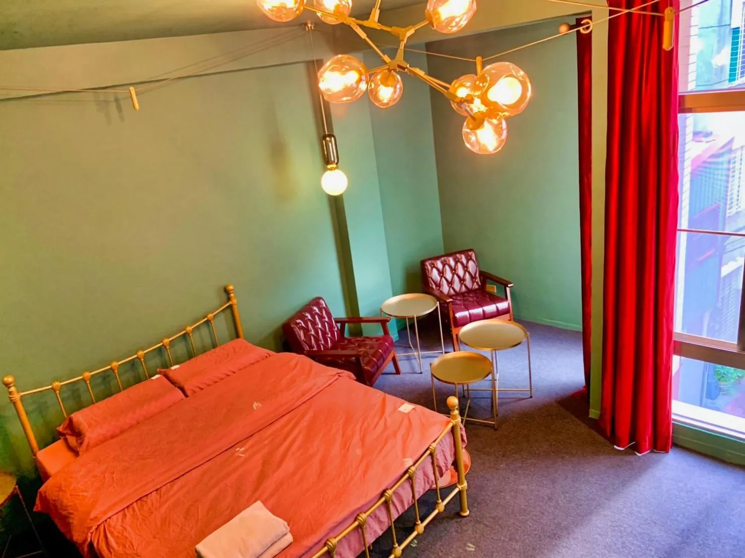 Photo of the whole room, Bed in Hinoki Mansion