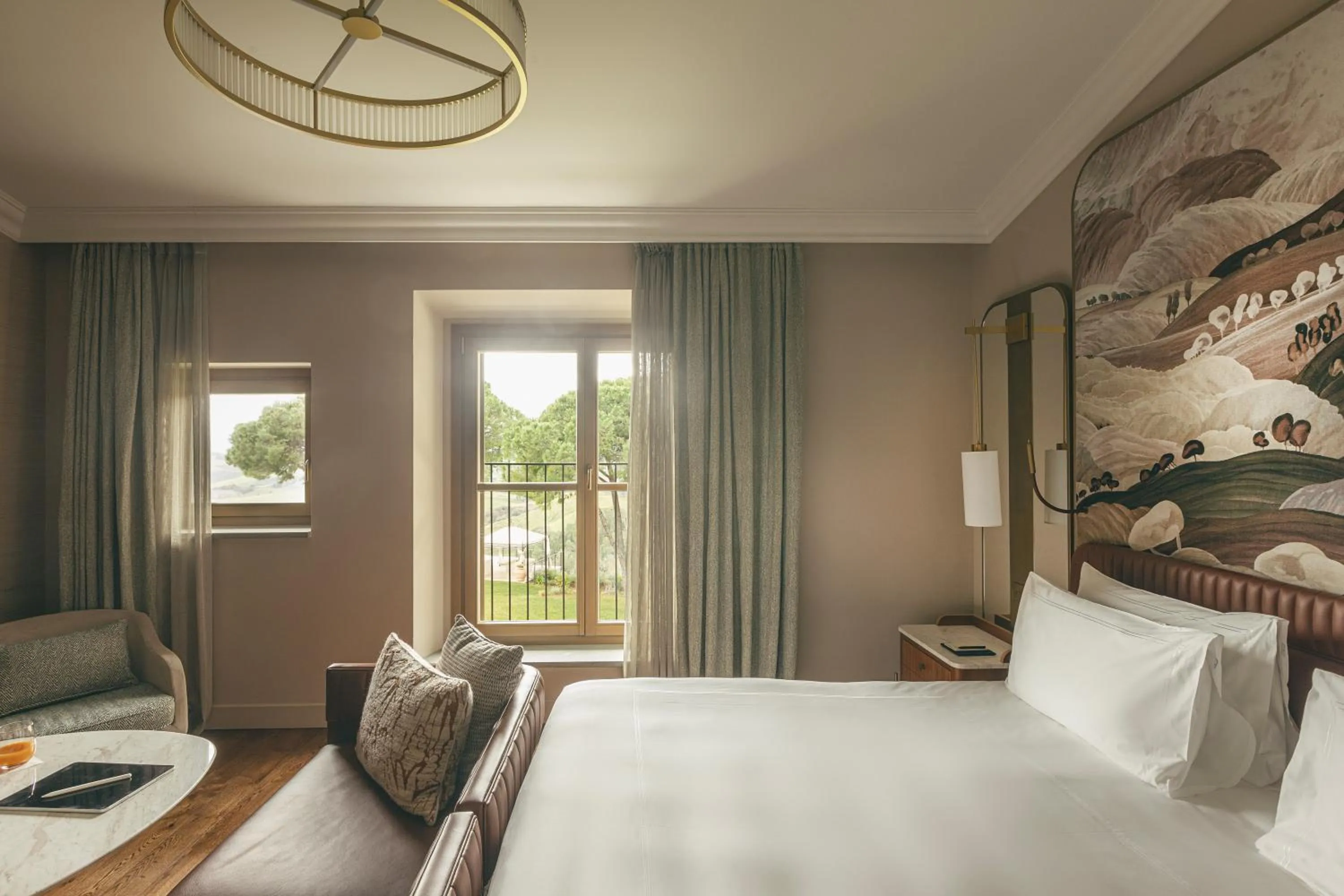 View (from property/room), Bed in Castelfalfi