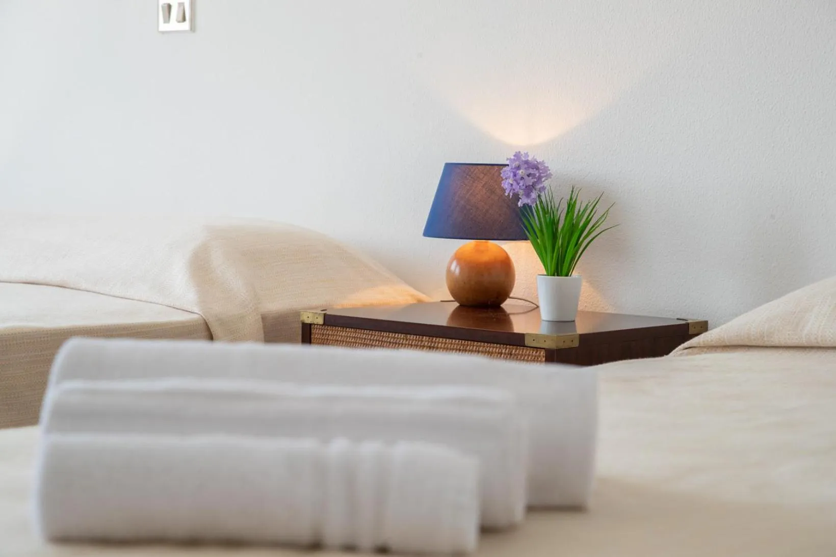 Bedroom, Bed in Hotel De Plam