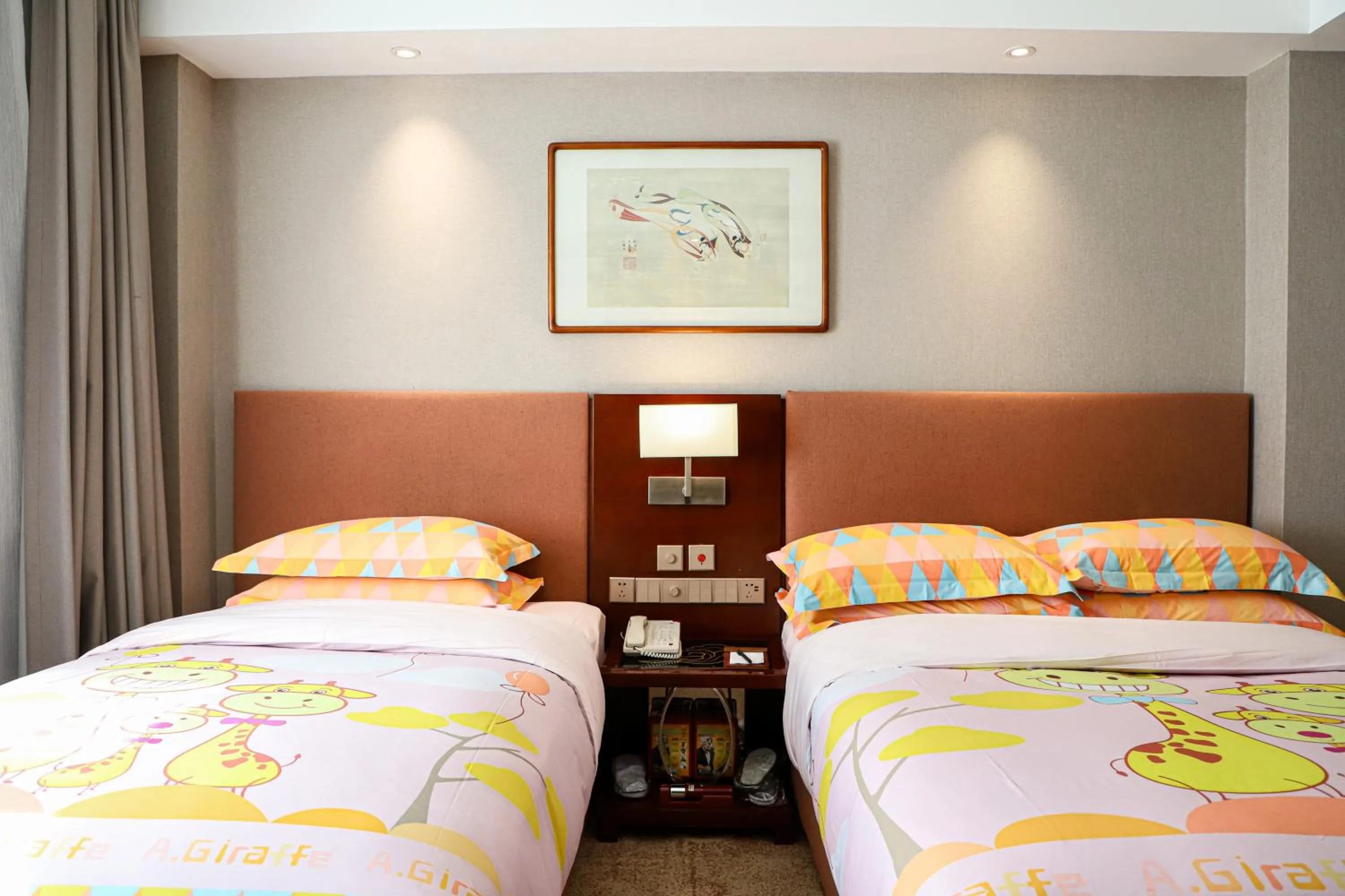 Bed in Beijing Feitian Hotel