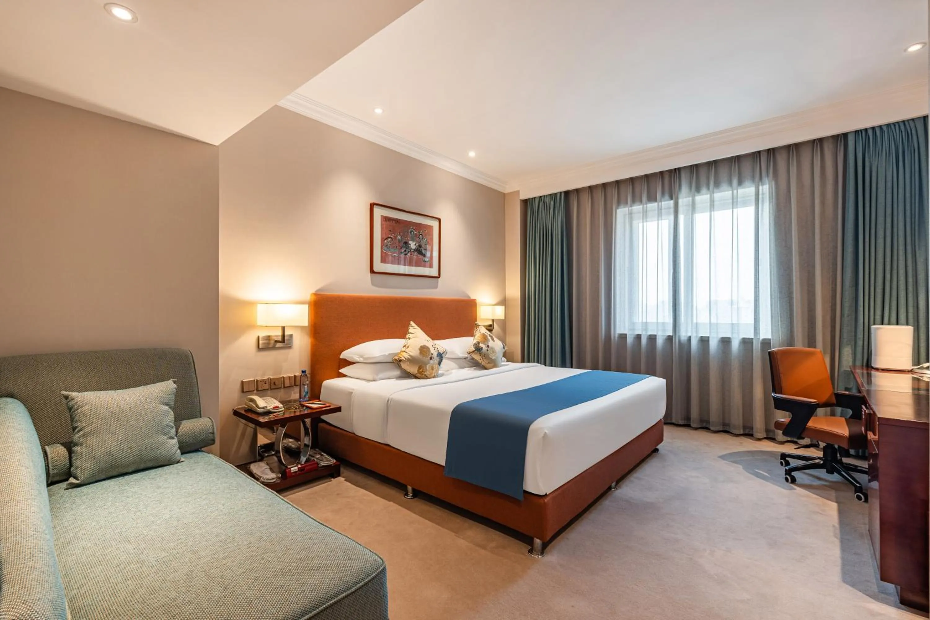 Bedroom, Bed in Beijing Feitian Hotel