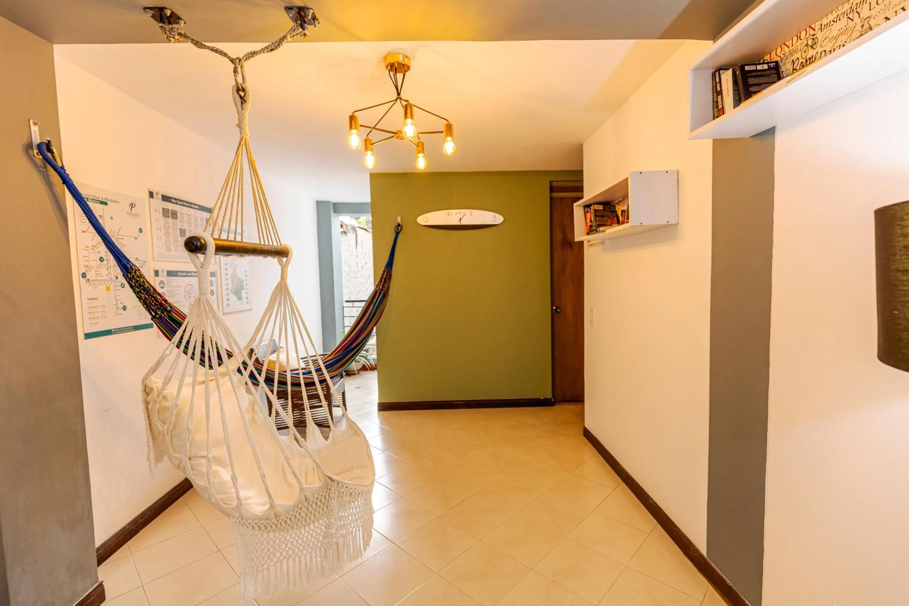 Living room in Poblado Guest House