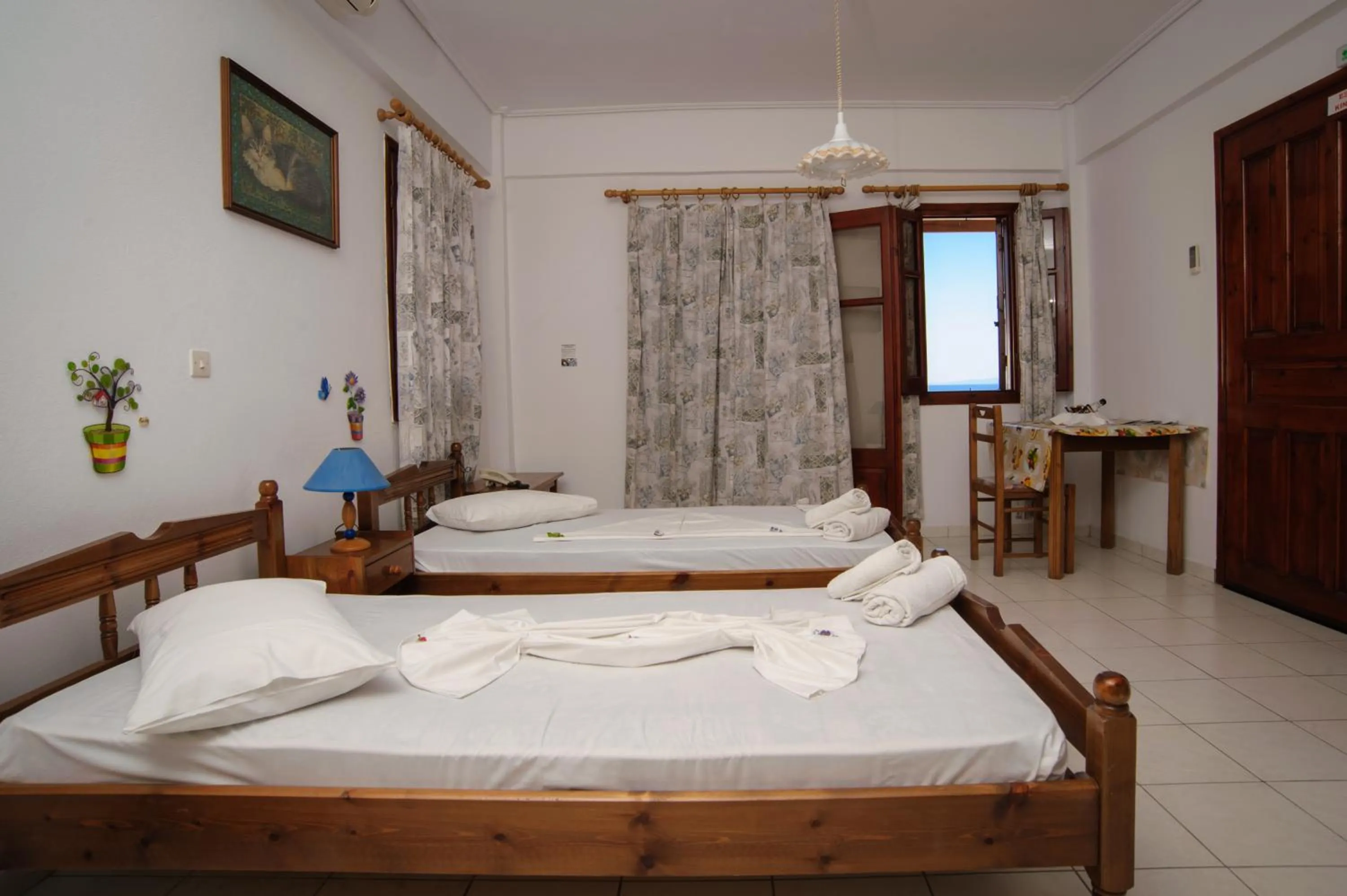 View (from property/room), Bed in Athina Studios