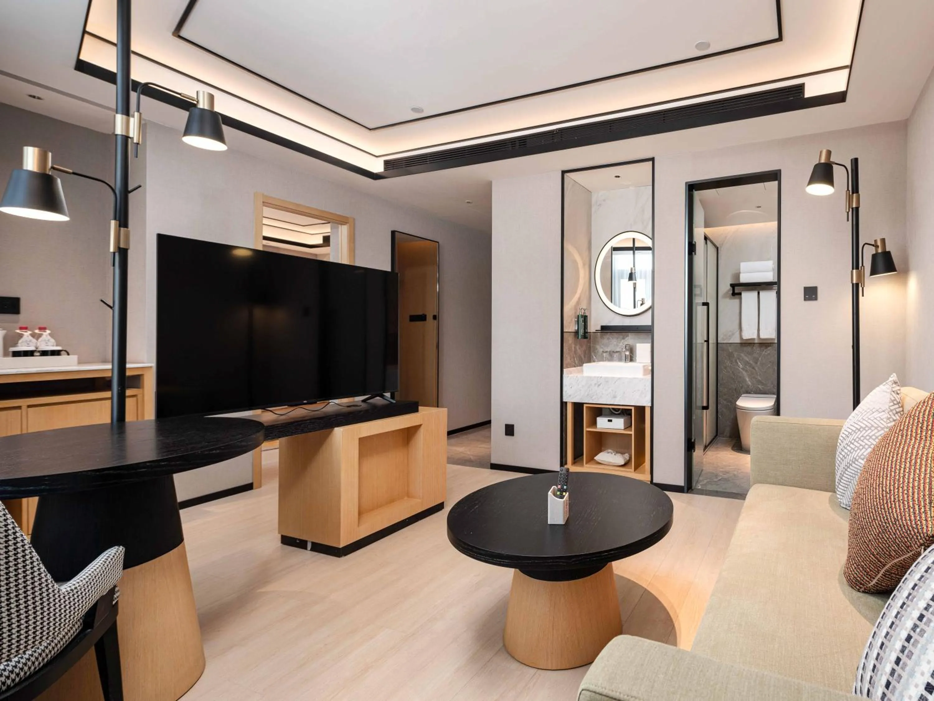 Living room in Hilton Garden Inn Beijing Temple Of Heaven East Gate Station l Free Laundry Facility